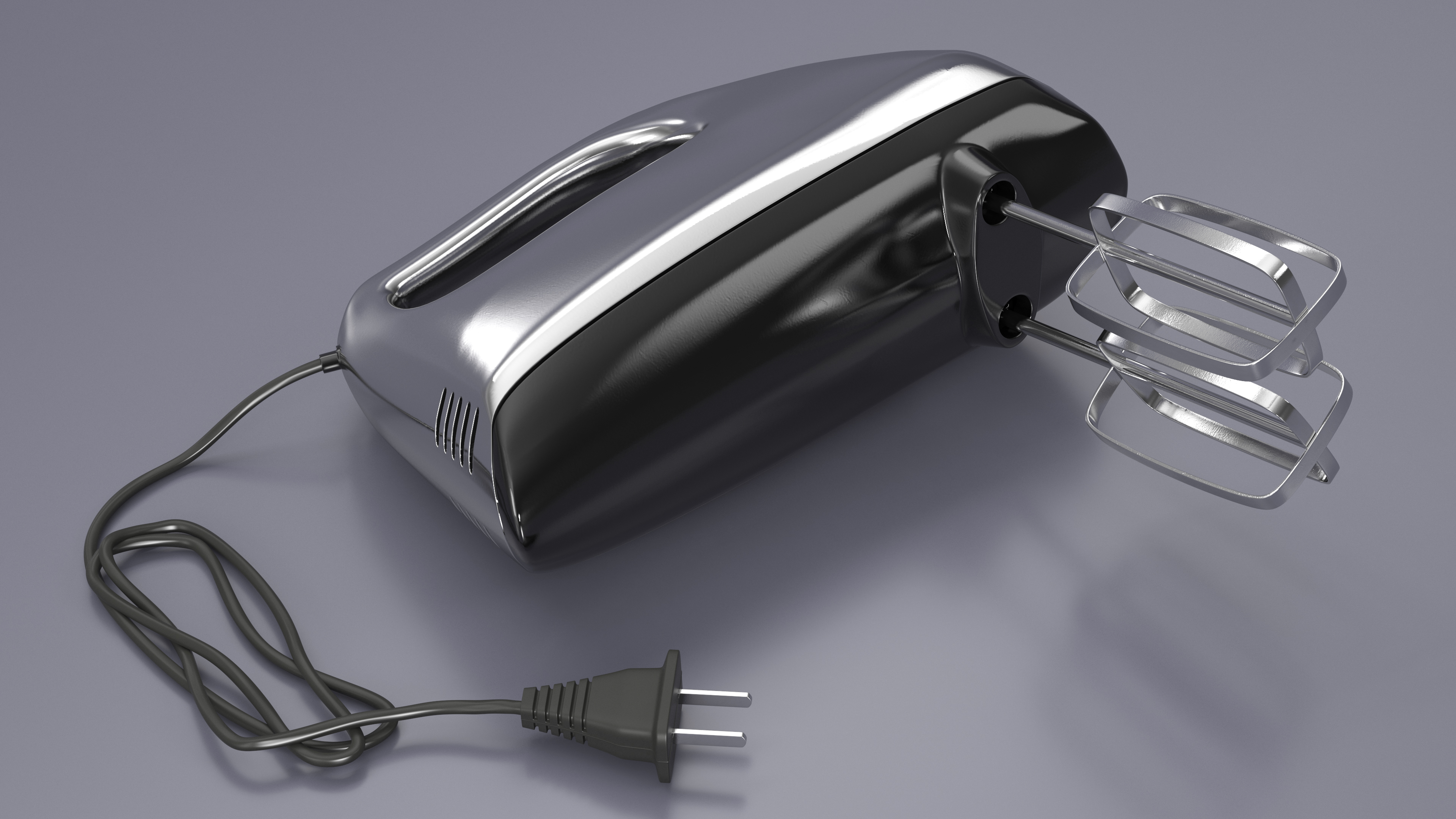 Hand Mixer Chrome 3D