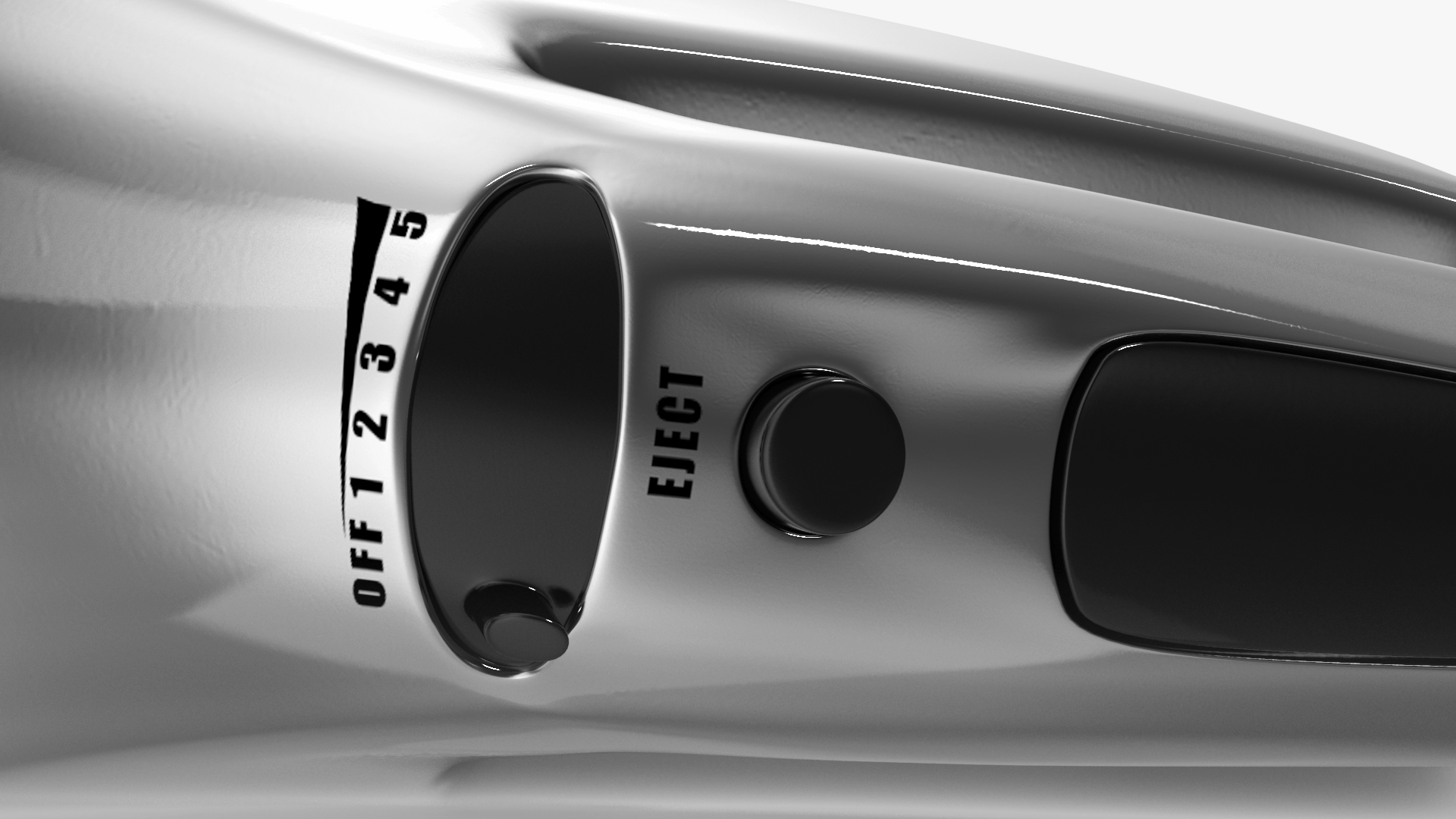 Hand Mixer Chrome 3D
