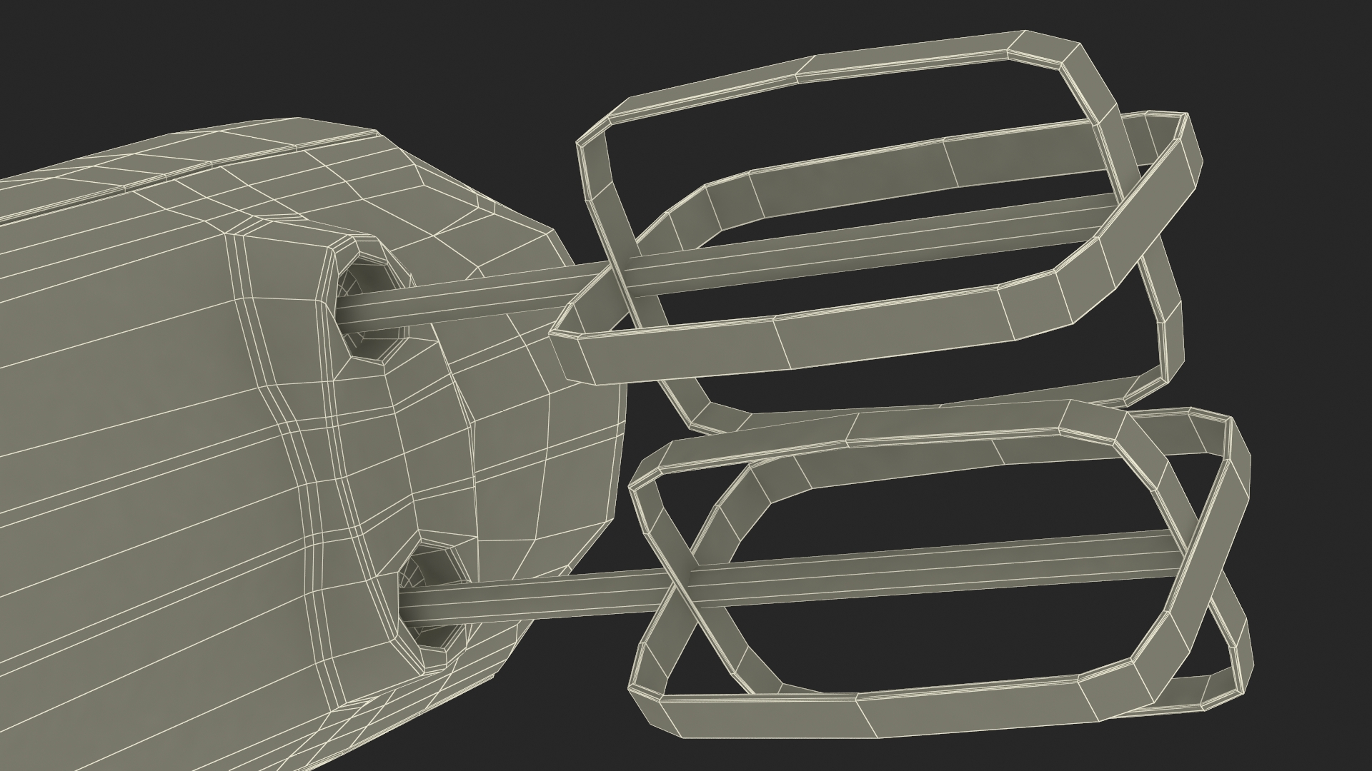 Hand Mixer Chrome 3D