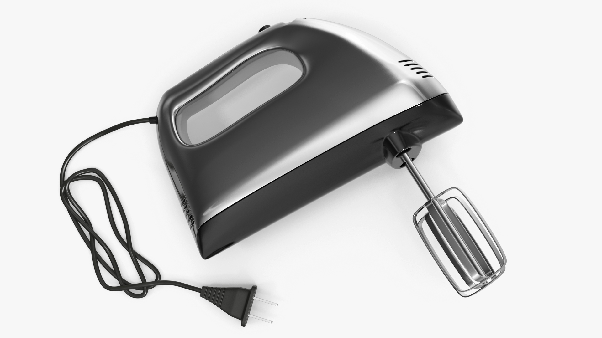Hand Mixer Chrome 3D