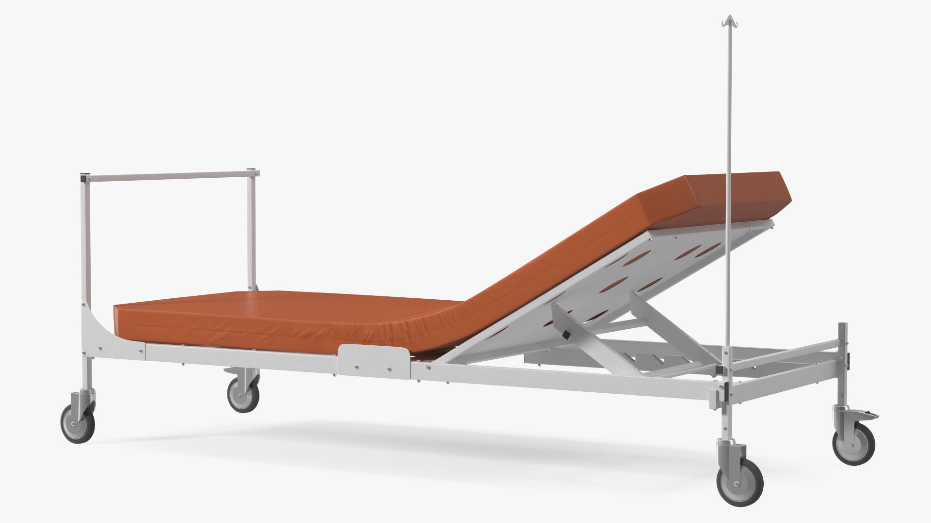 Hospital Bed with Mattress 30 Degrees 3D