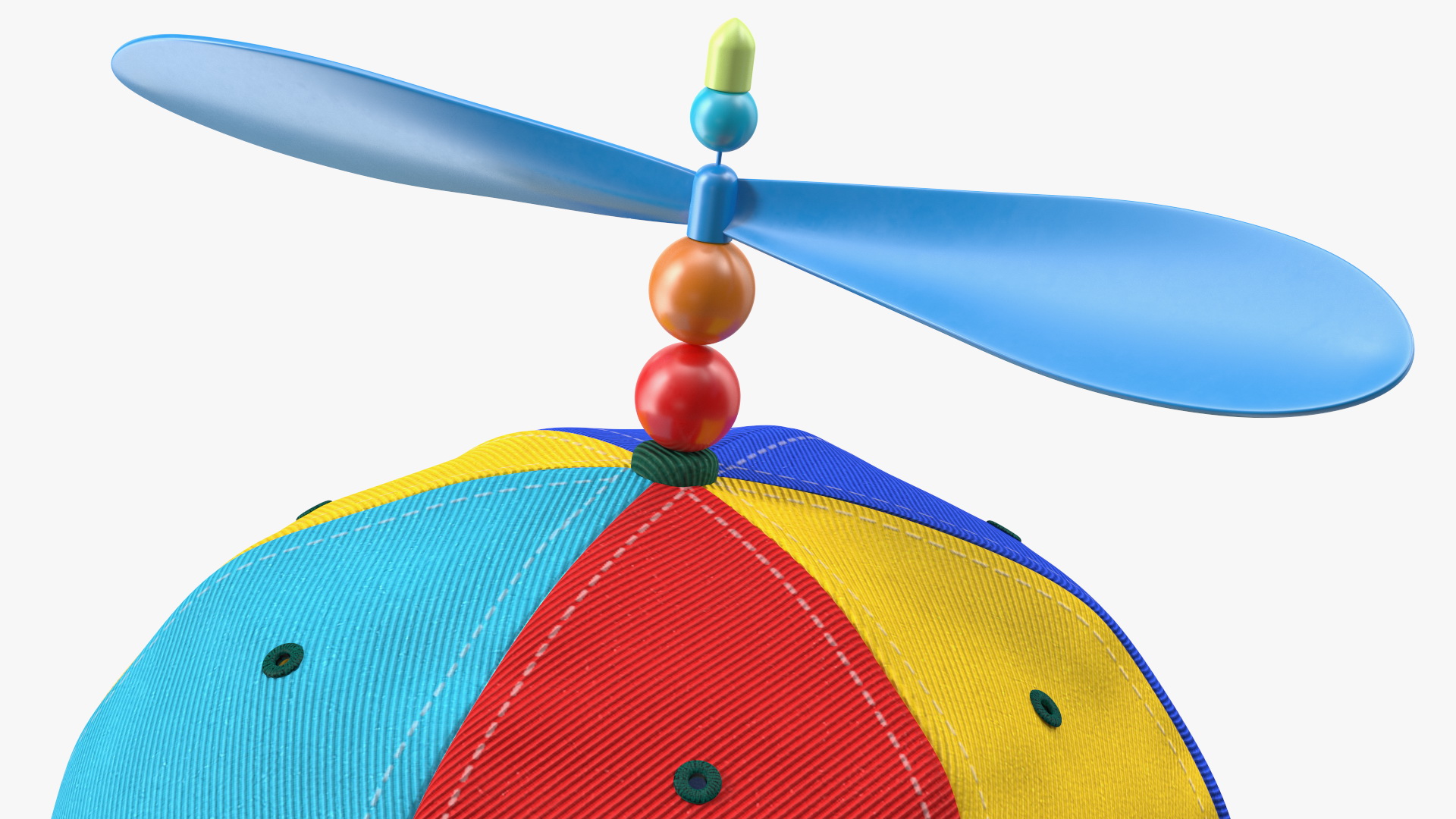 Multi Colored Propeller Cap 3D