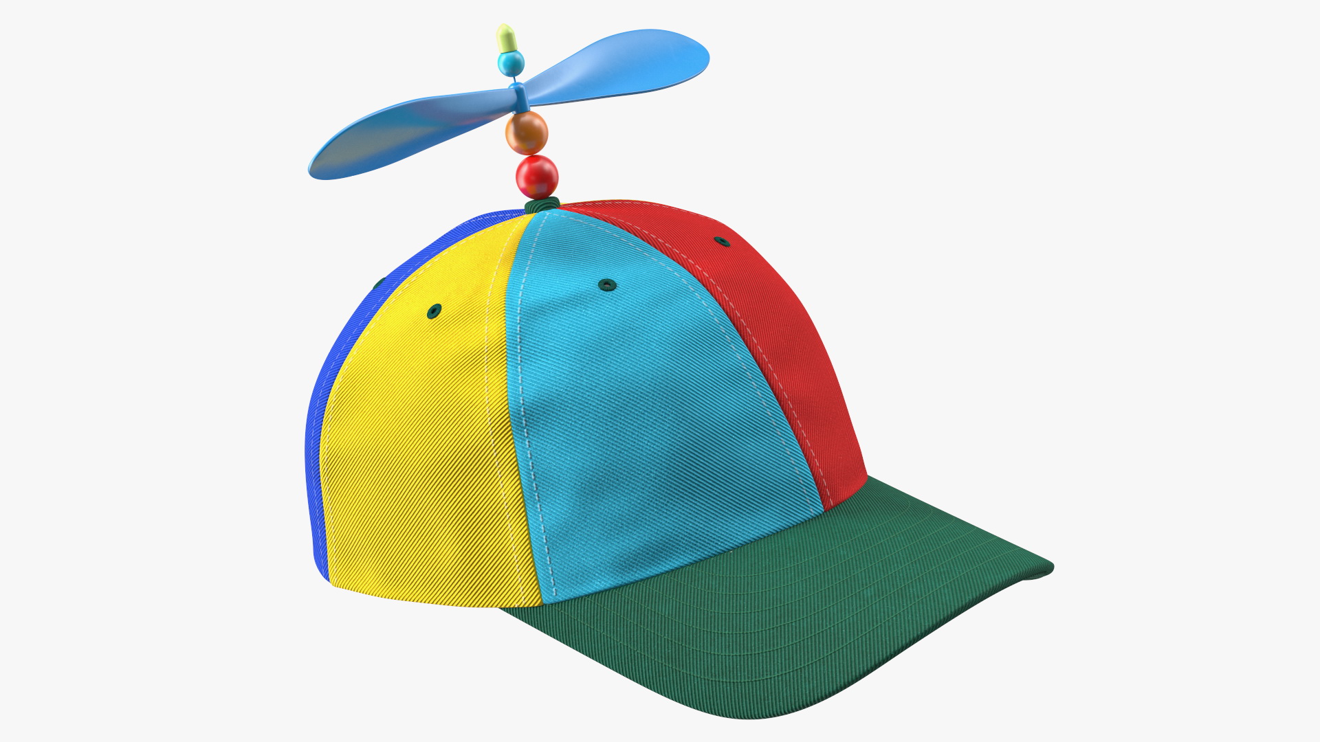 Multi Colored Propeller Cap 3D