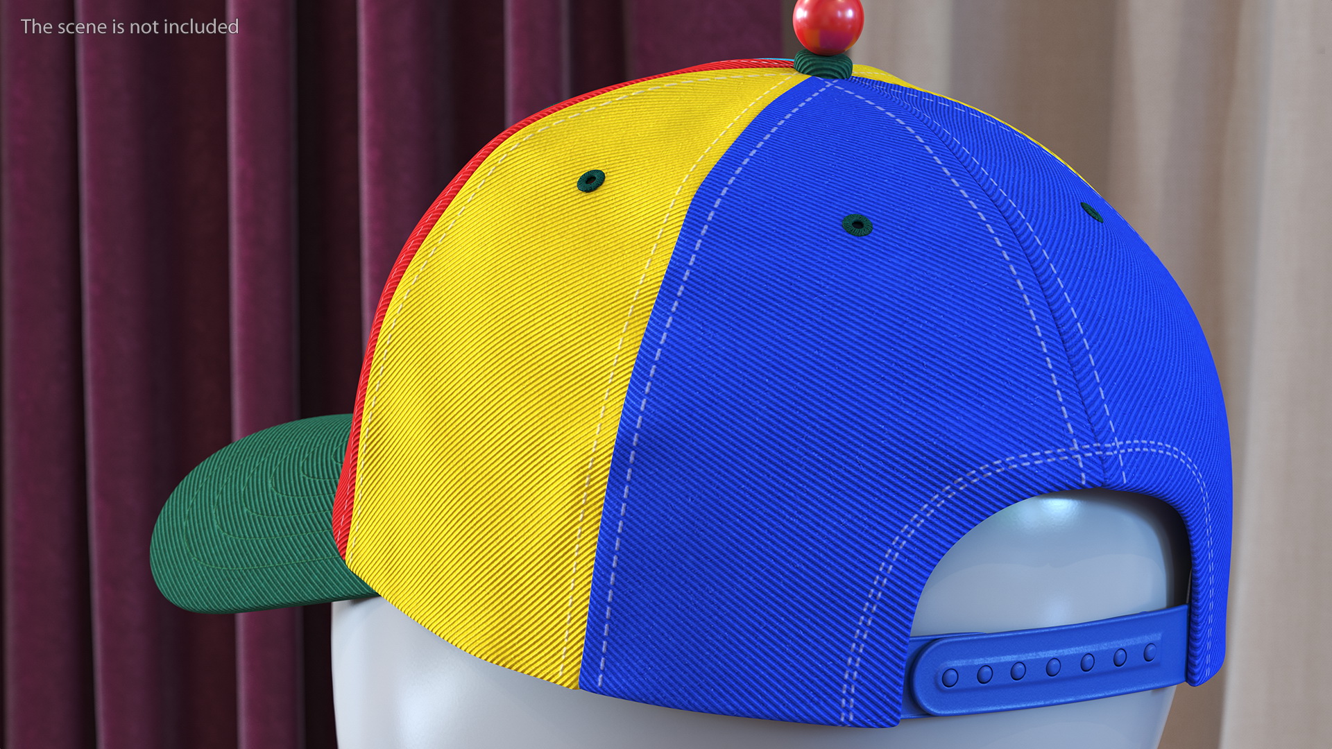 Multi Colored Propeller Cap 3D