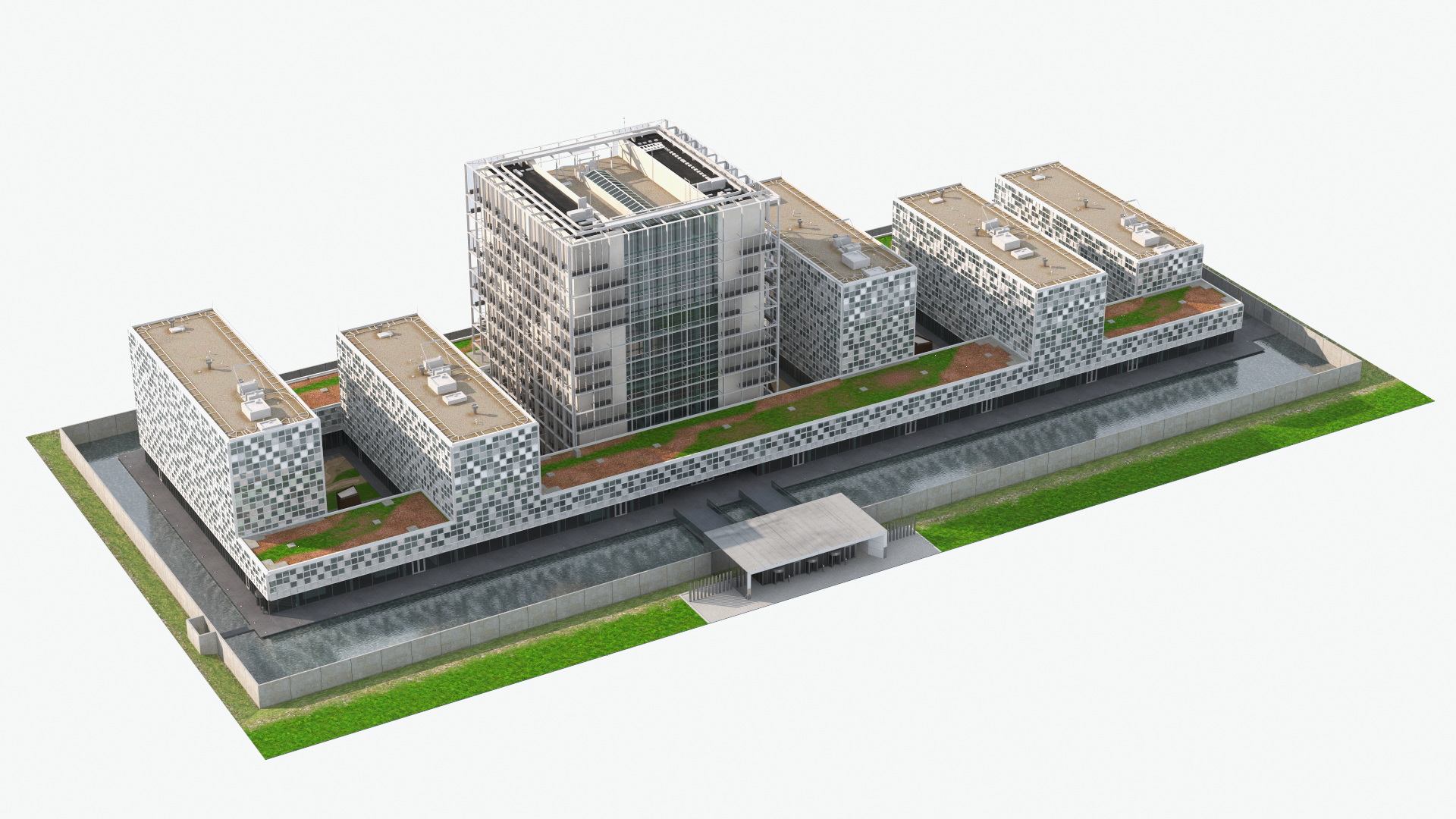International Criminal Court Building 3D