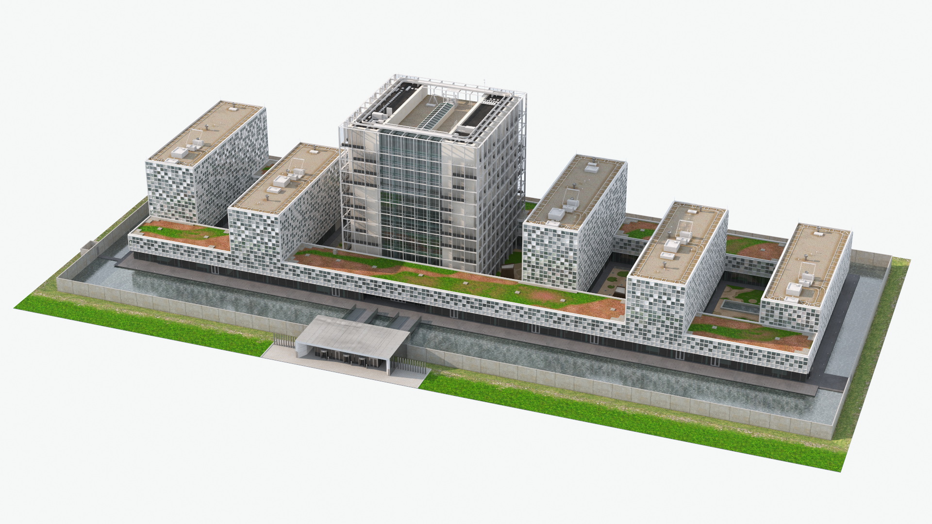 International Criminal Court Building 3D