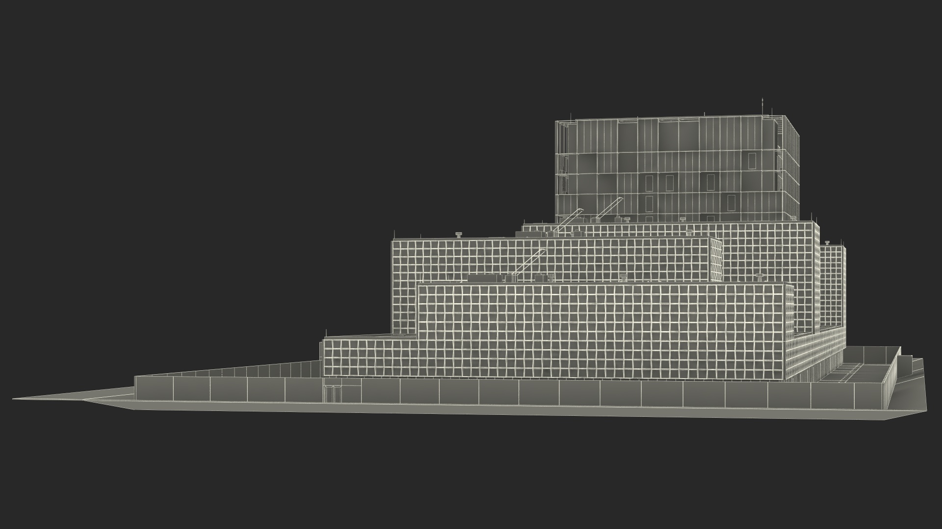 International Criminal Court Building 3D