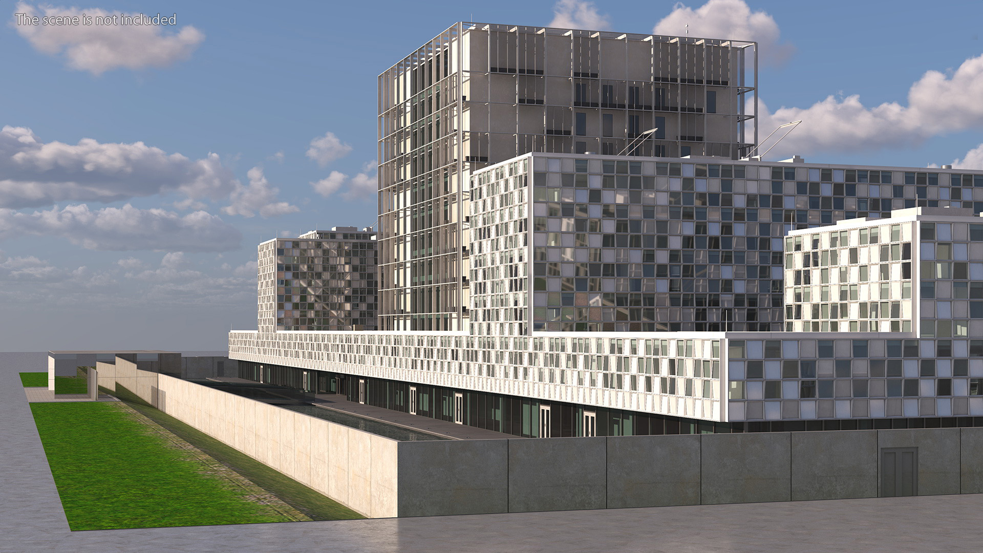 International Criminal Court Building 3D