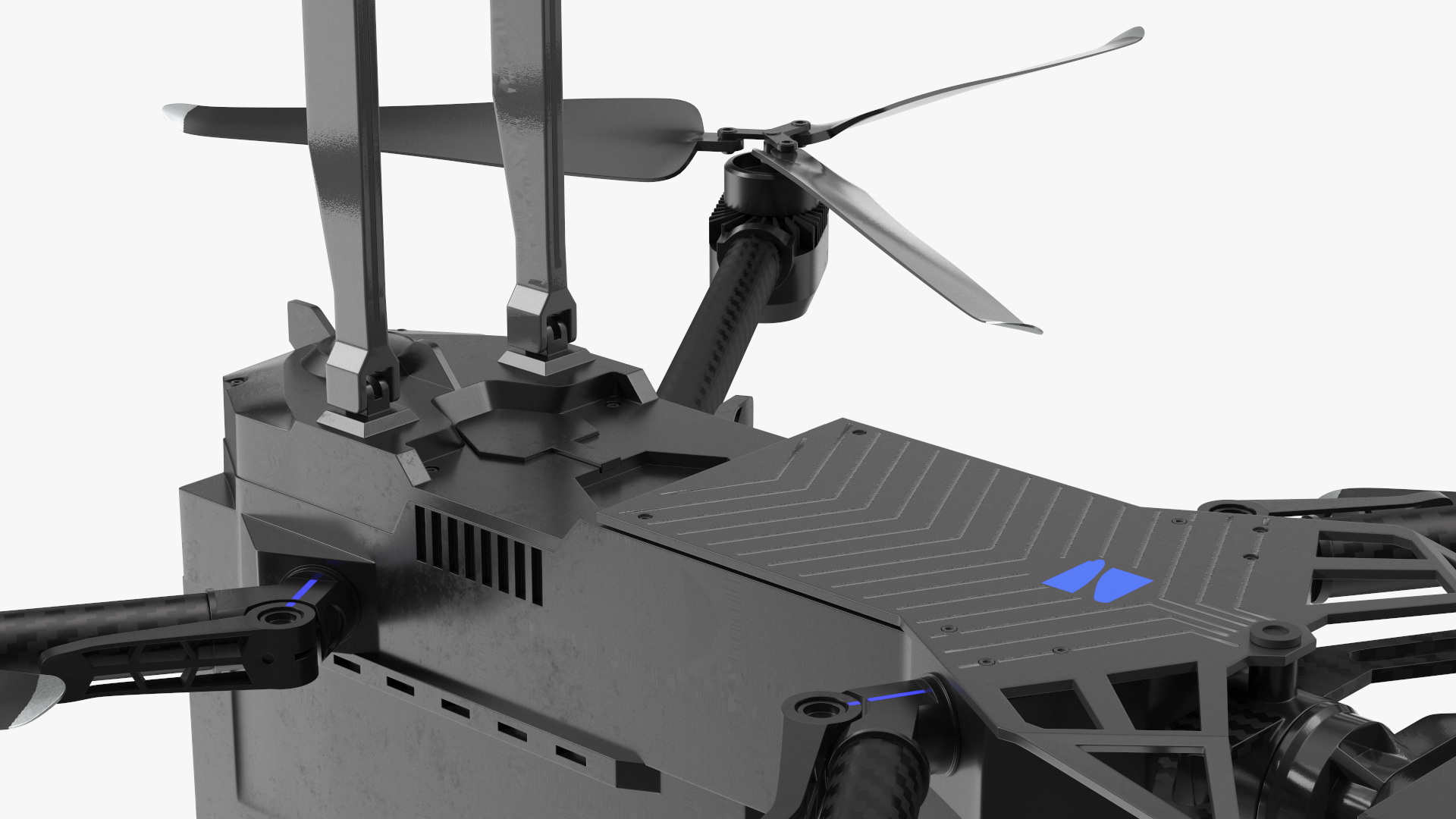 3D Autonomous Drone Skydio X2 Rigged model