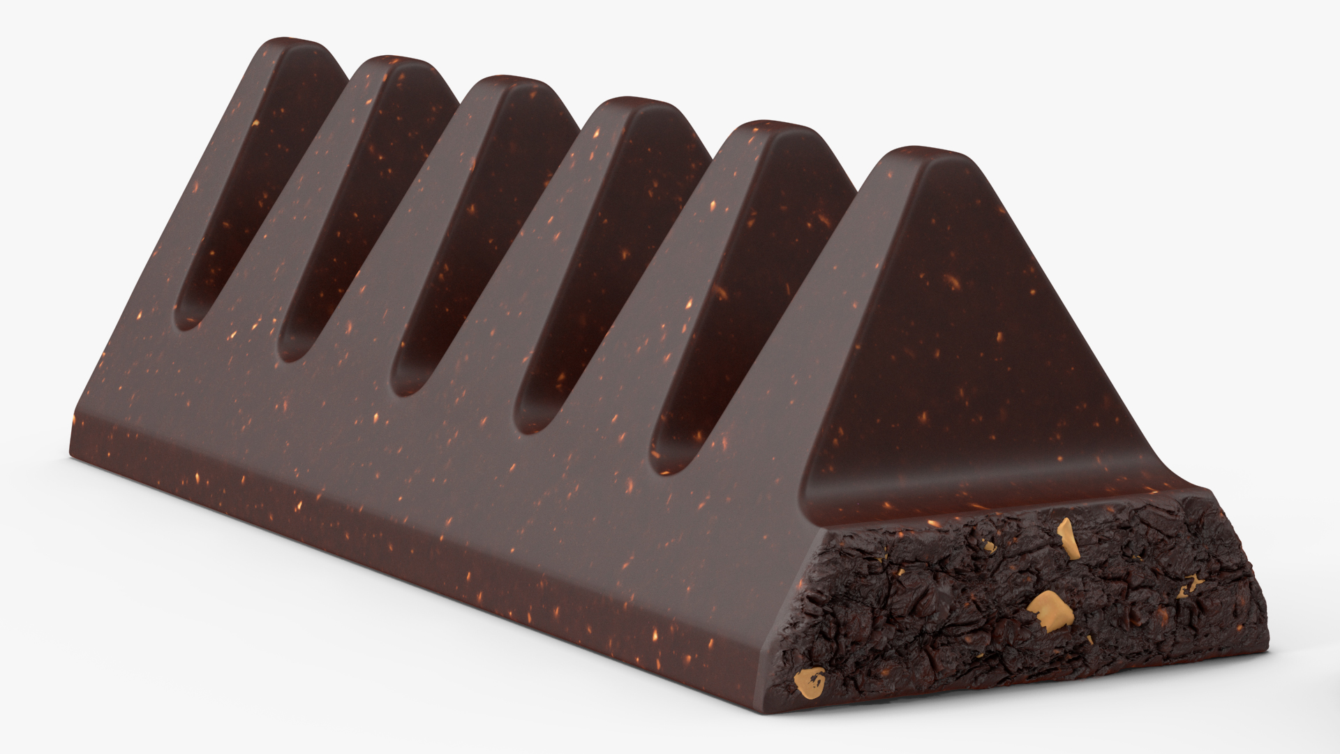 3D model Dark Chocolate Broken Bar
