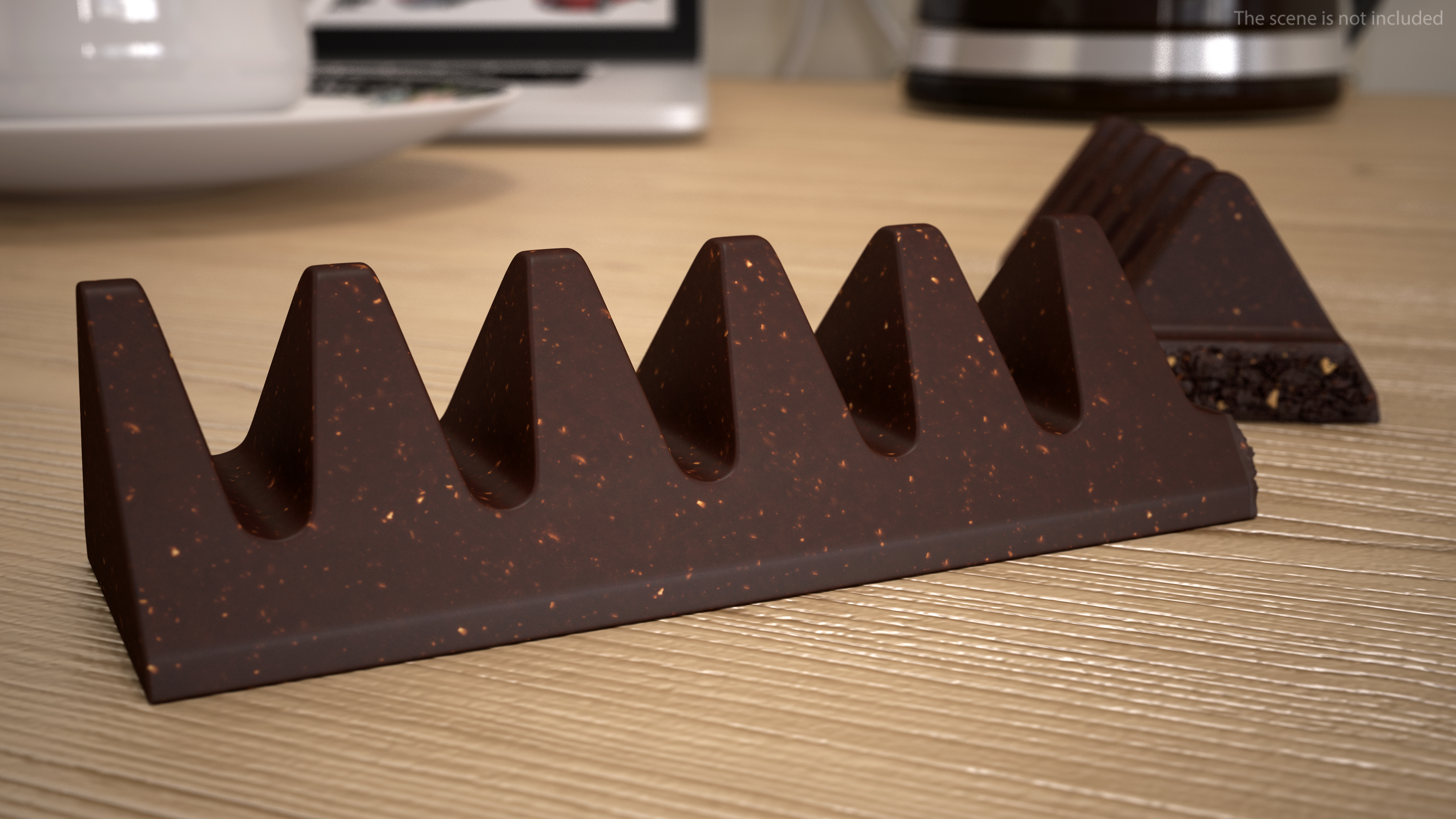 3D model Dark Chocolate Broken Bar