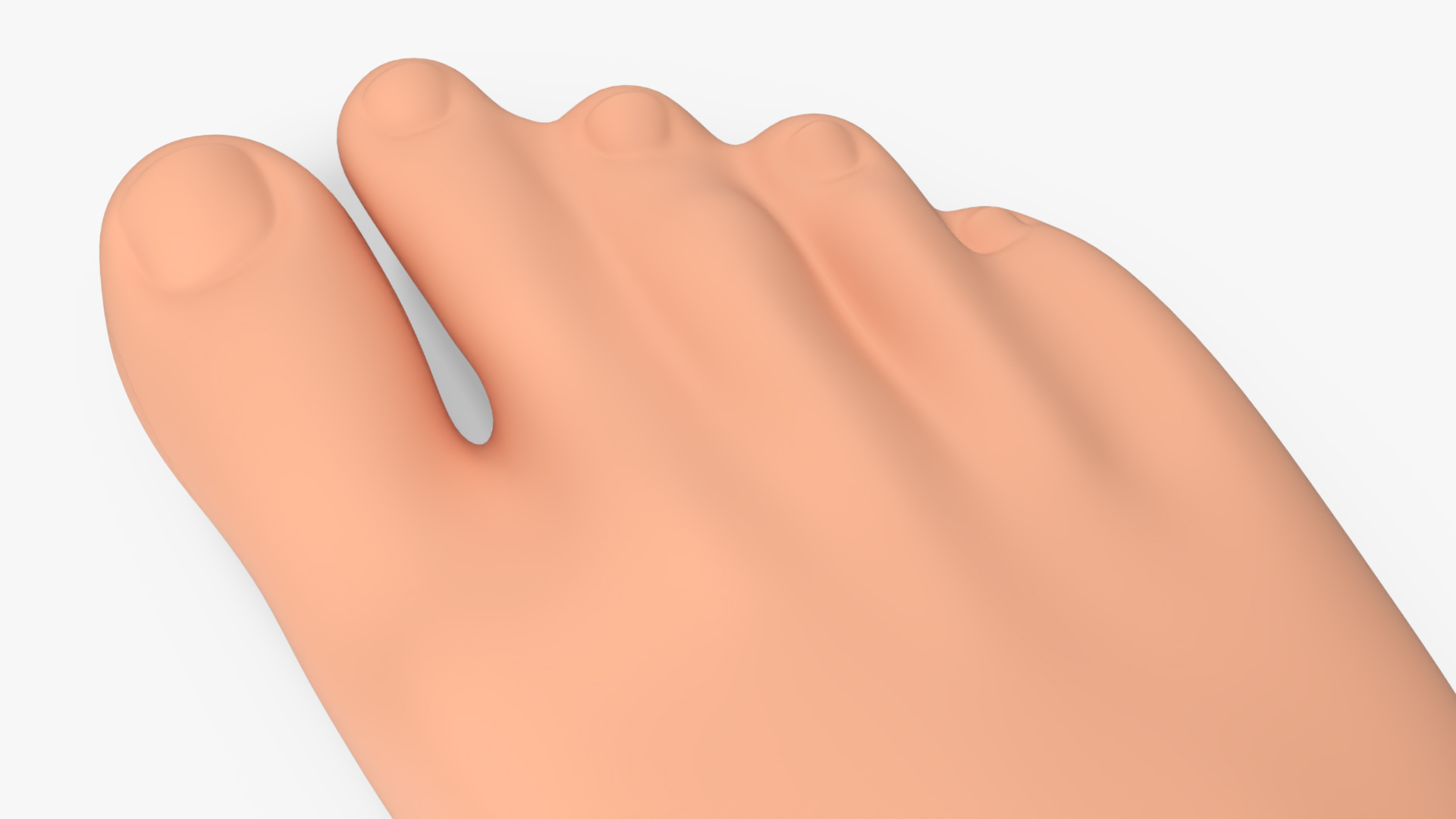 3D model Bionic Prosthesis OSSUR with Rubber Foot
