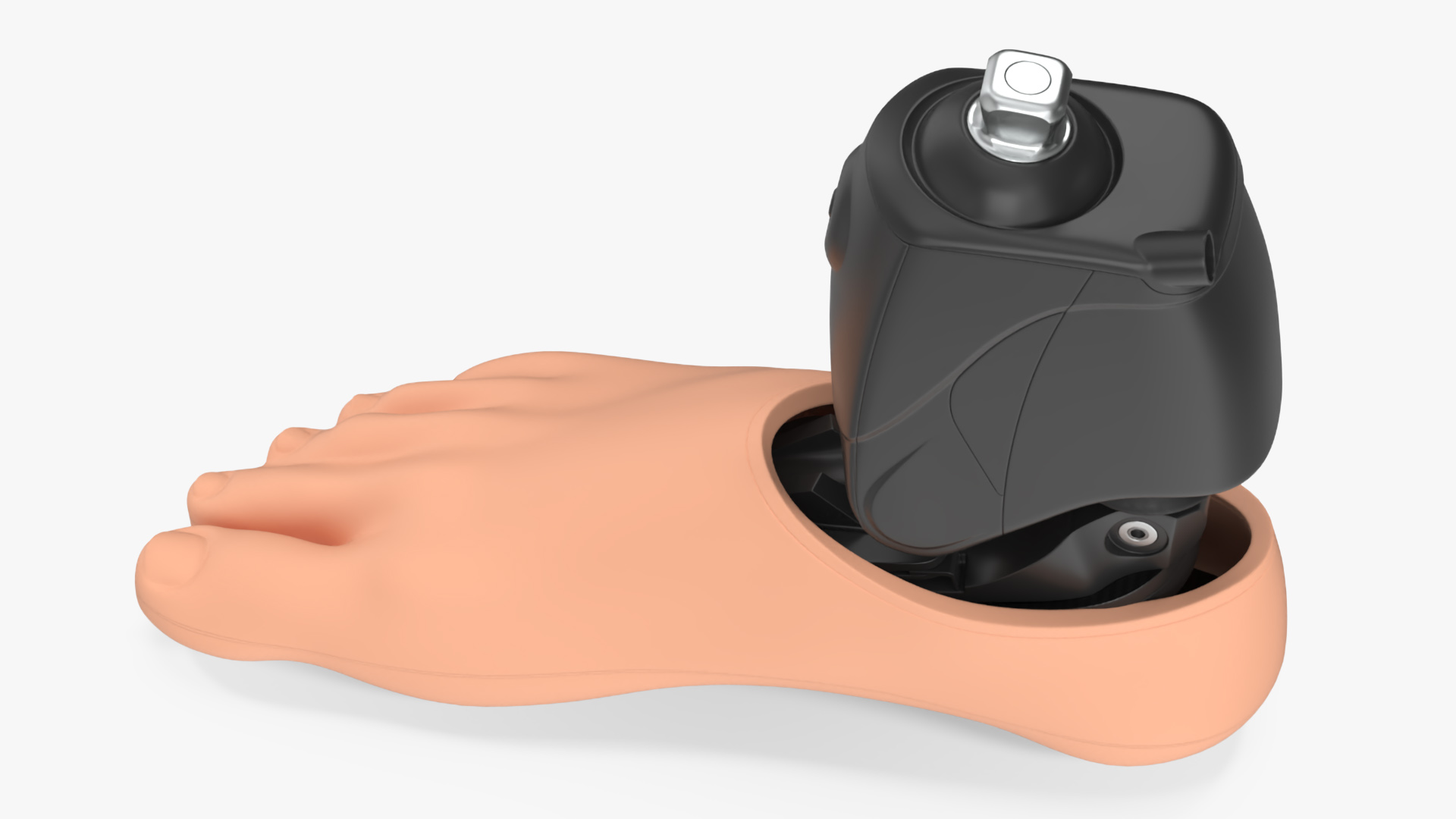 3D model Bionic Prosthesis OSSUR with Rubber Foot