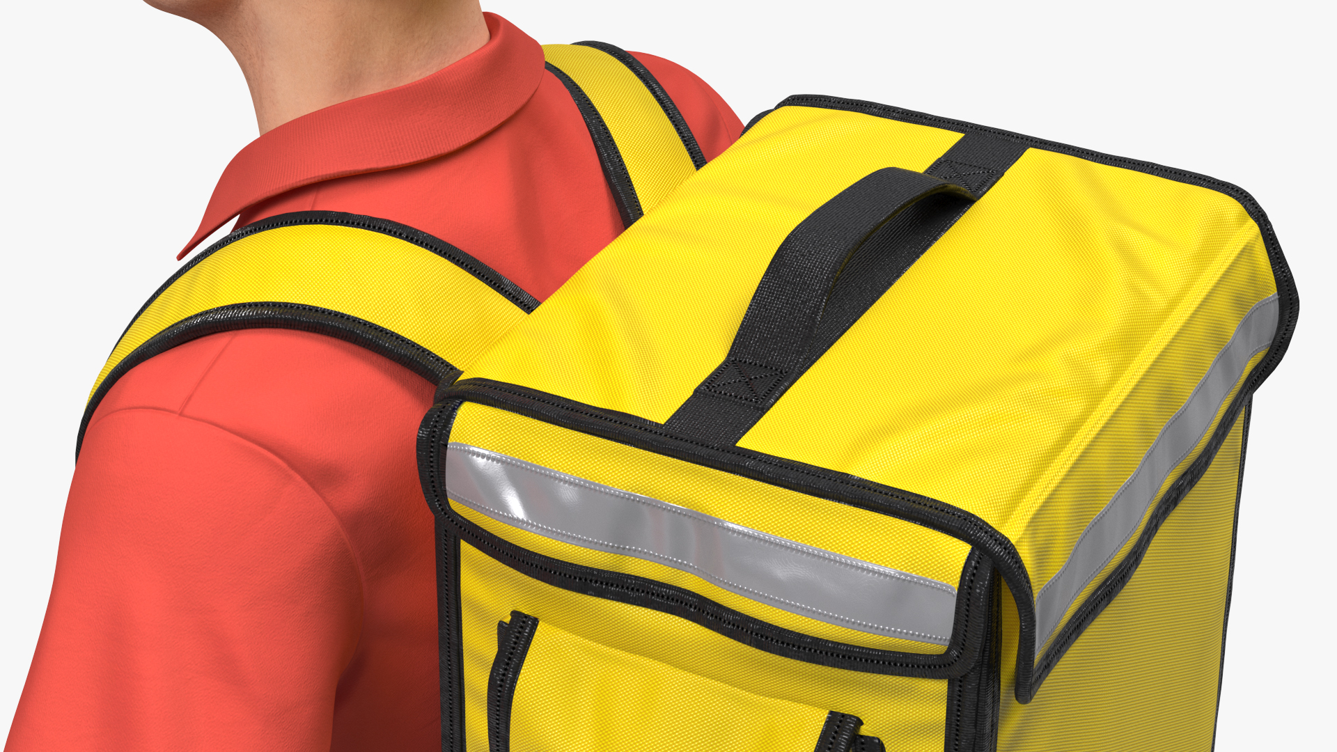 Food Delivery Man Neutral Pose Fur 3D model
