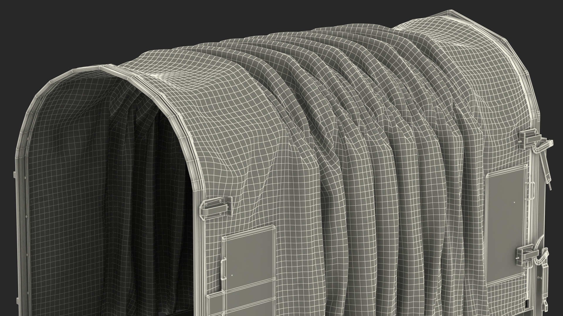 DB Cargo Coil Transporter Tarpaulin Freight Wagon No Interior Clear 3D
