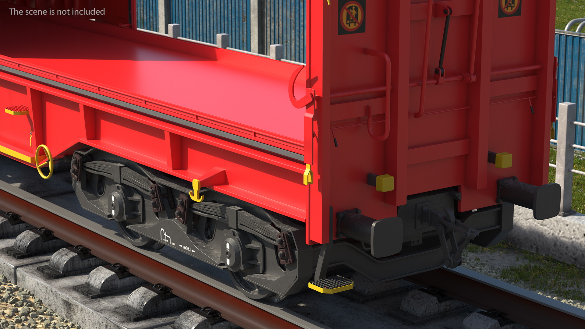 DB Cargo Coil Transporter Tarpaulin Freight Wagon No Interior Clear 3D