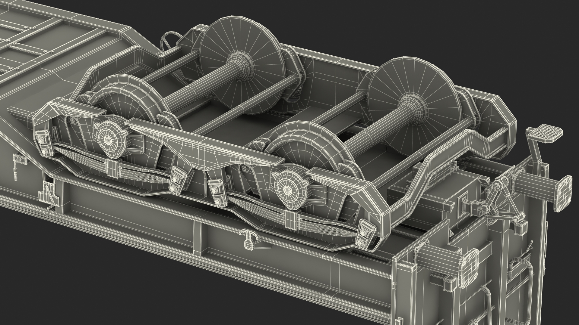 DB Cargo Coil Transporter Tarpaulin Freight Wagon No Interior Clear 3D