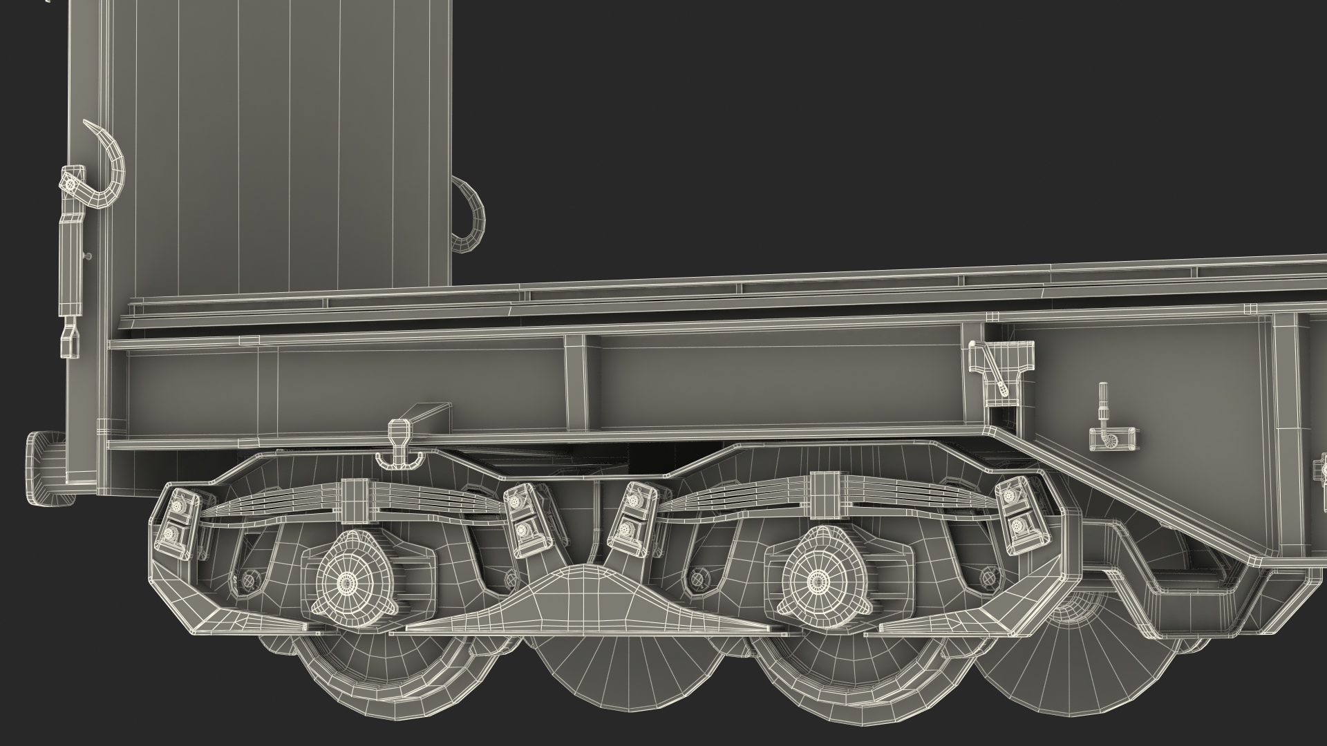 DB Cargo Coil Transporter Tarpaulin Freight Wagon No Interior Clear 3D