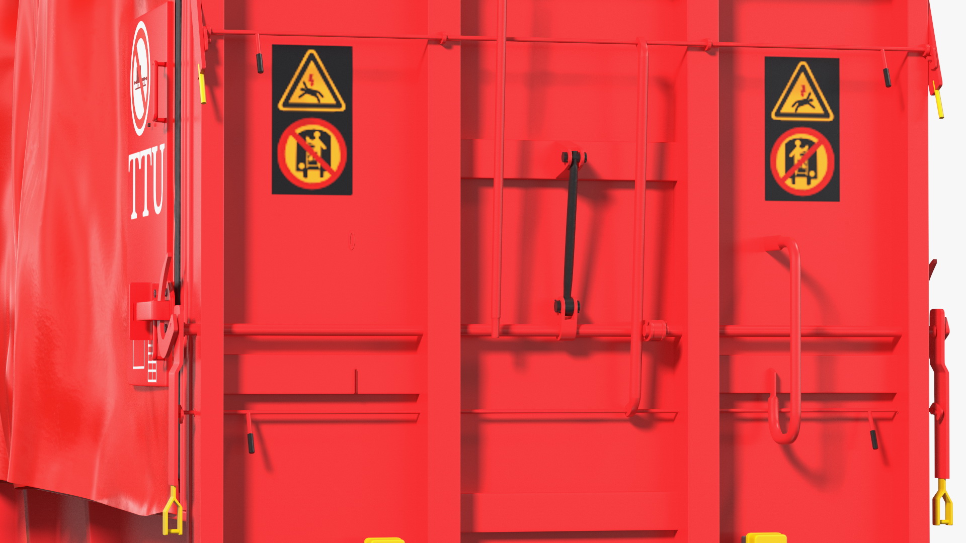 DB Cargo Coil Transporter Tarpaulin Freight Wagon No Interior Clear 3D