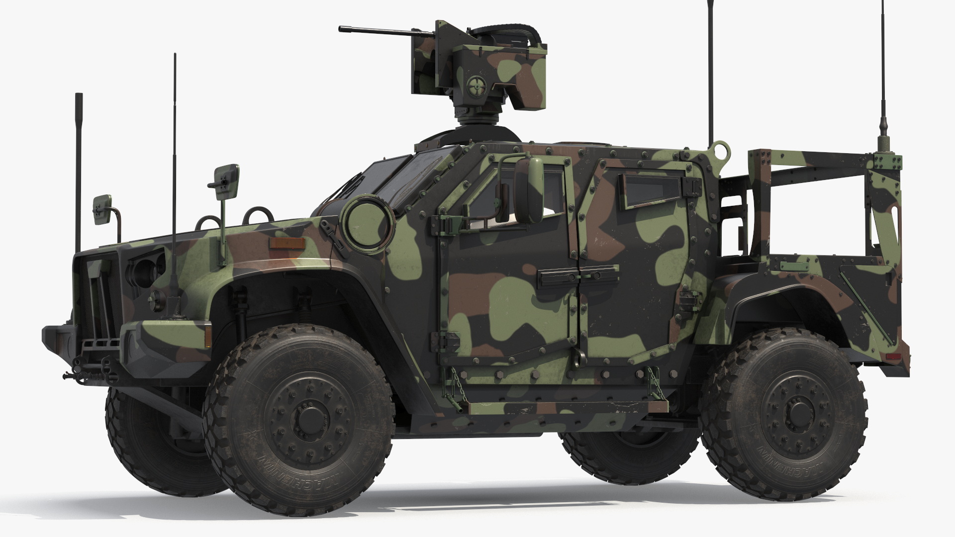 Armored Vehicle with Heavy Machine Gun, view 2