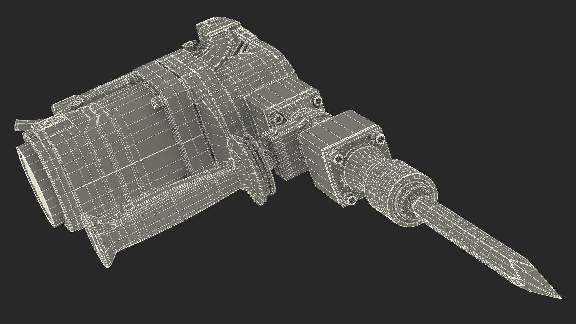Demolition Jack Hammer Metabo 3D model