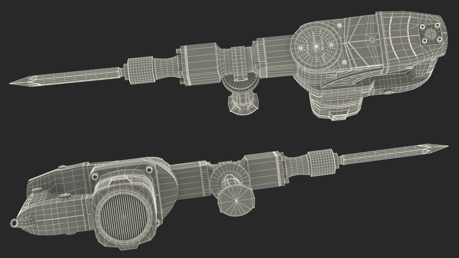 Demolition Jack Hammer Metabo 3D model