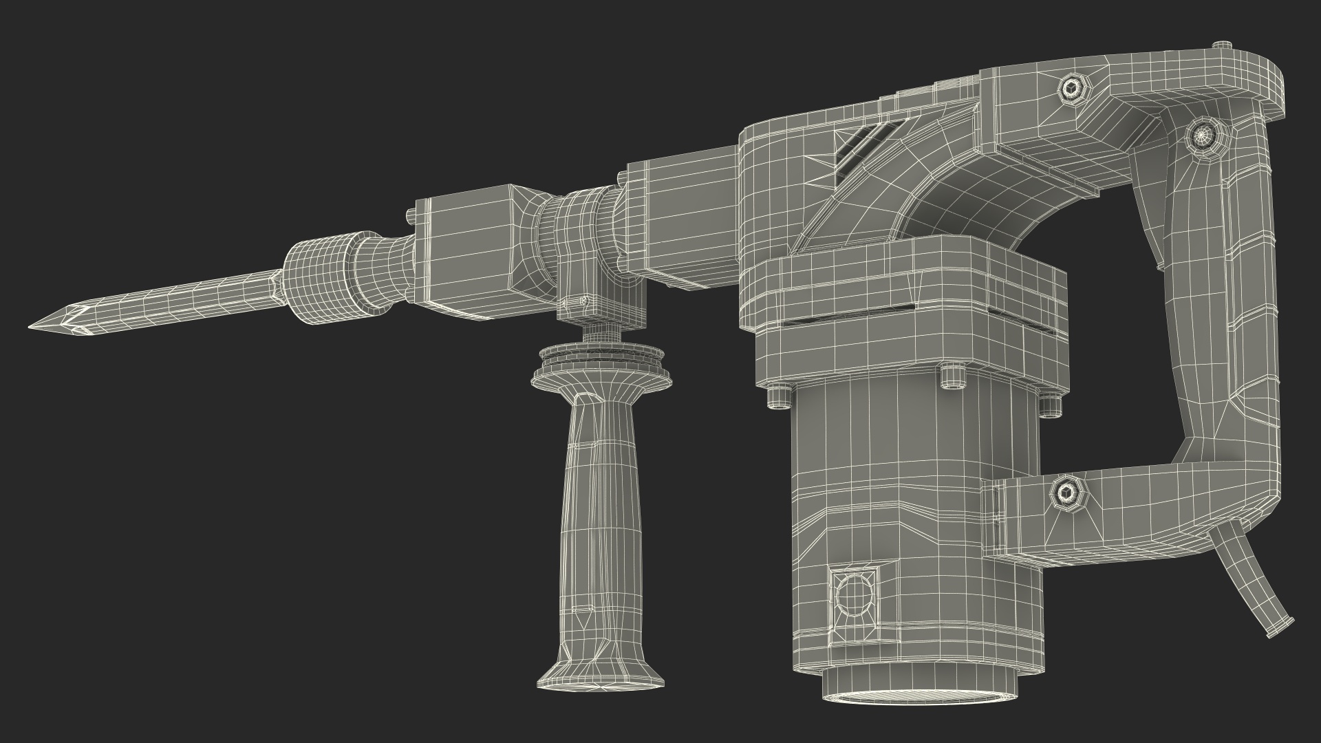 Demolition Jack Hammer Metabo 3D model