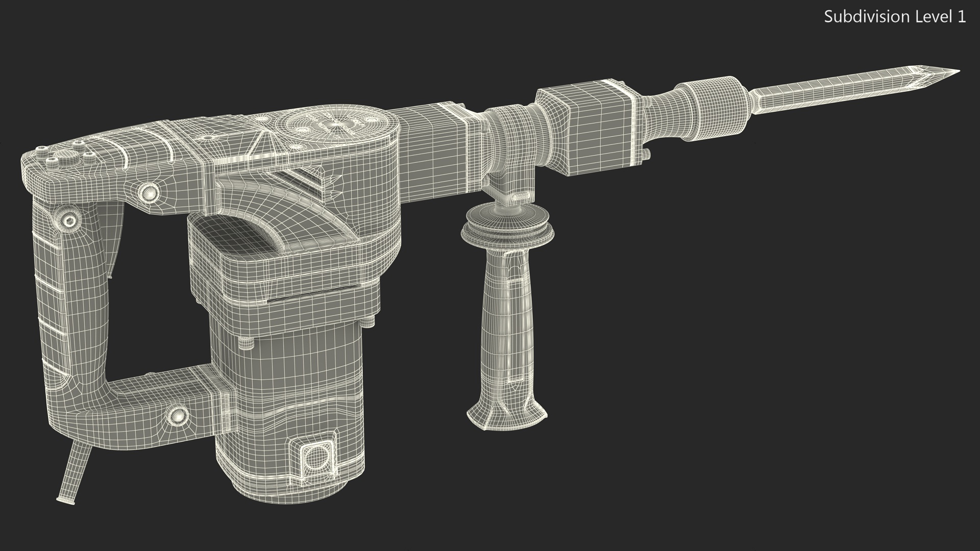 Demolition Jack Hammer Metabo 3D model