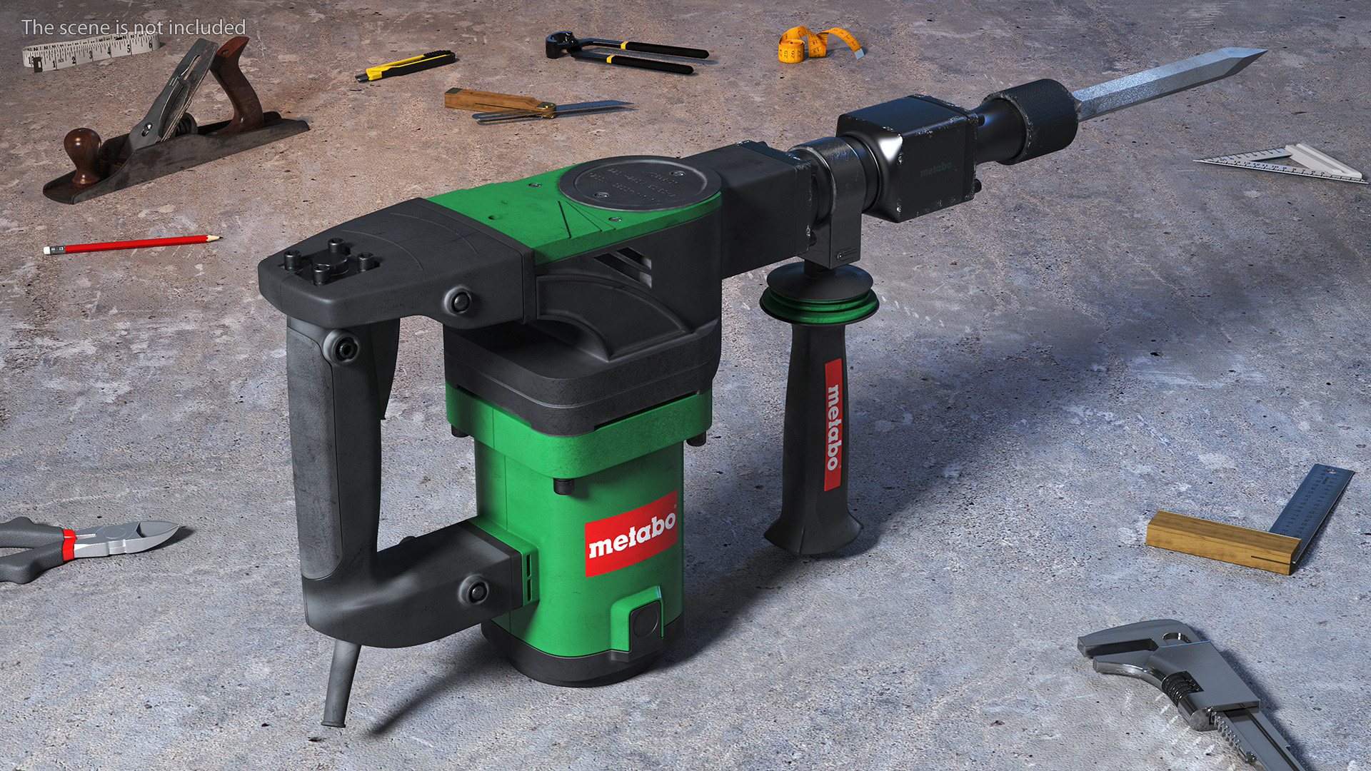 Demolition Jack Hammer Metabo 3D model