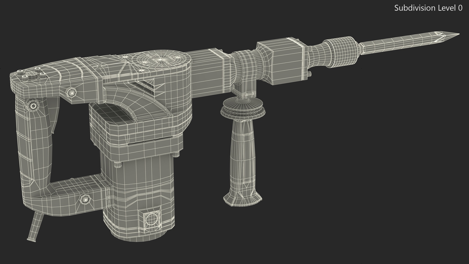 Demolition Jack Hammer Metabo 3D model
