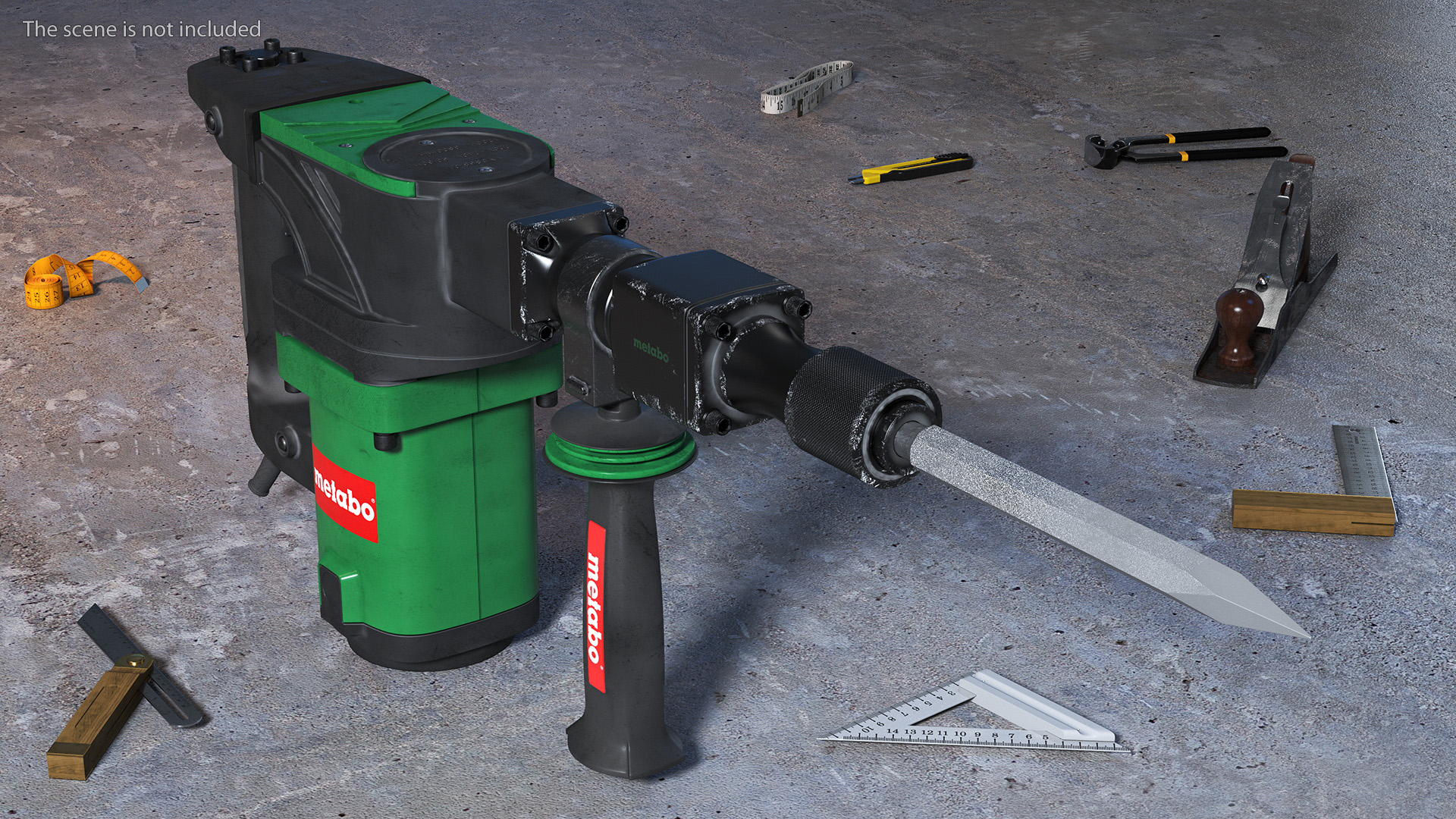 Demolition Jack Hammer Metabo 3D model