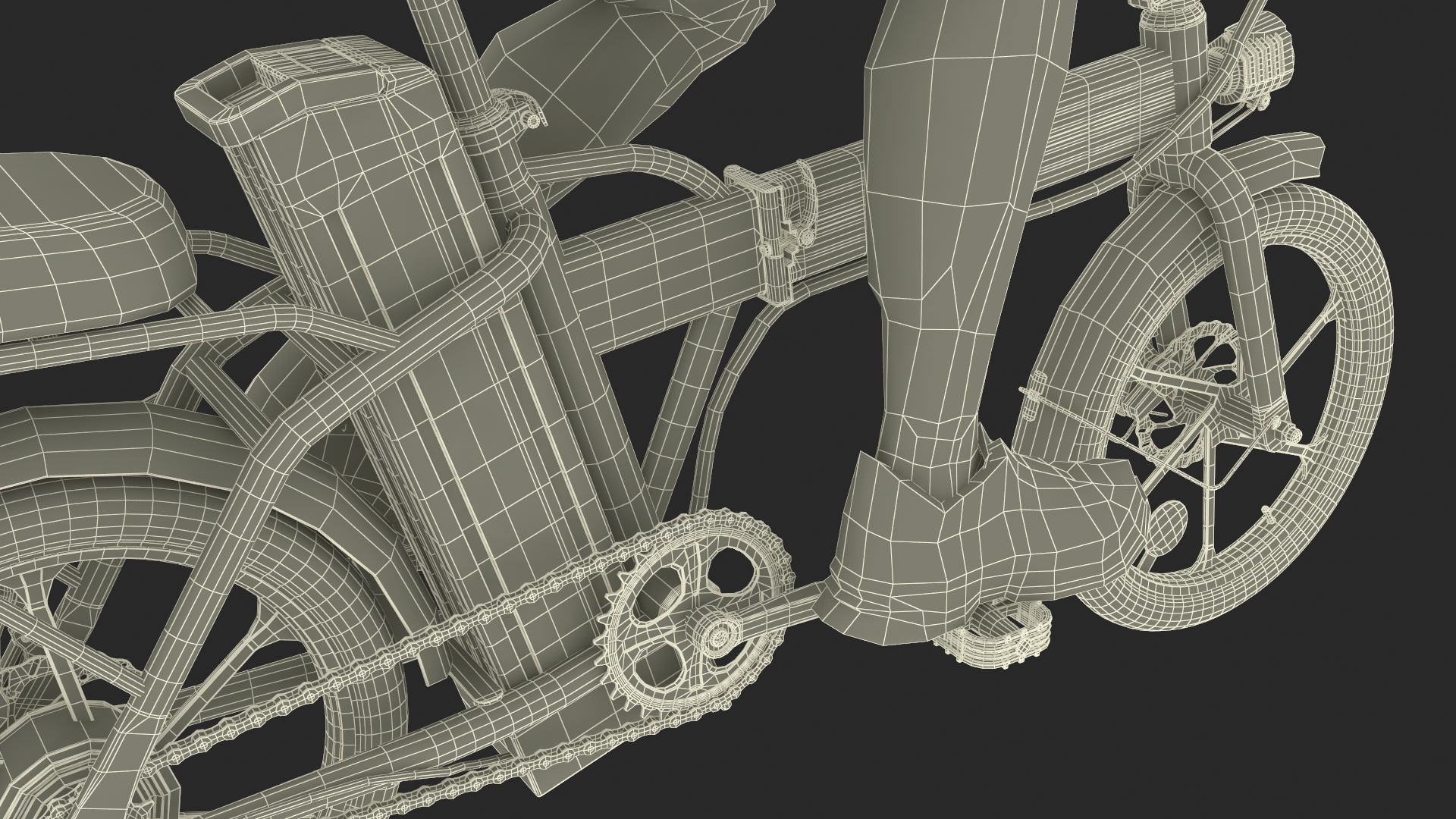 3D Cyclist Character in Red Safety Helmet model