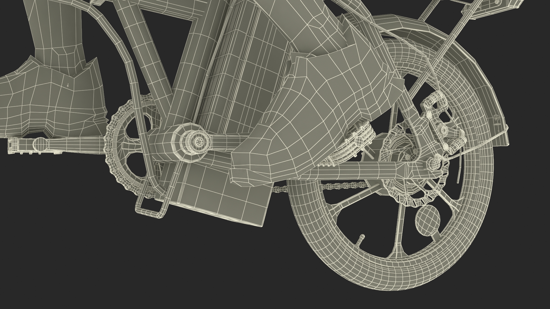 3D Cyclist Character in Red Safety Helmet model