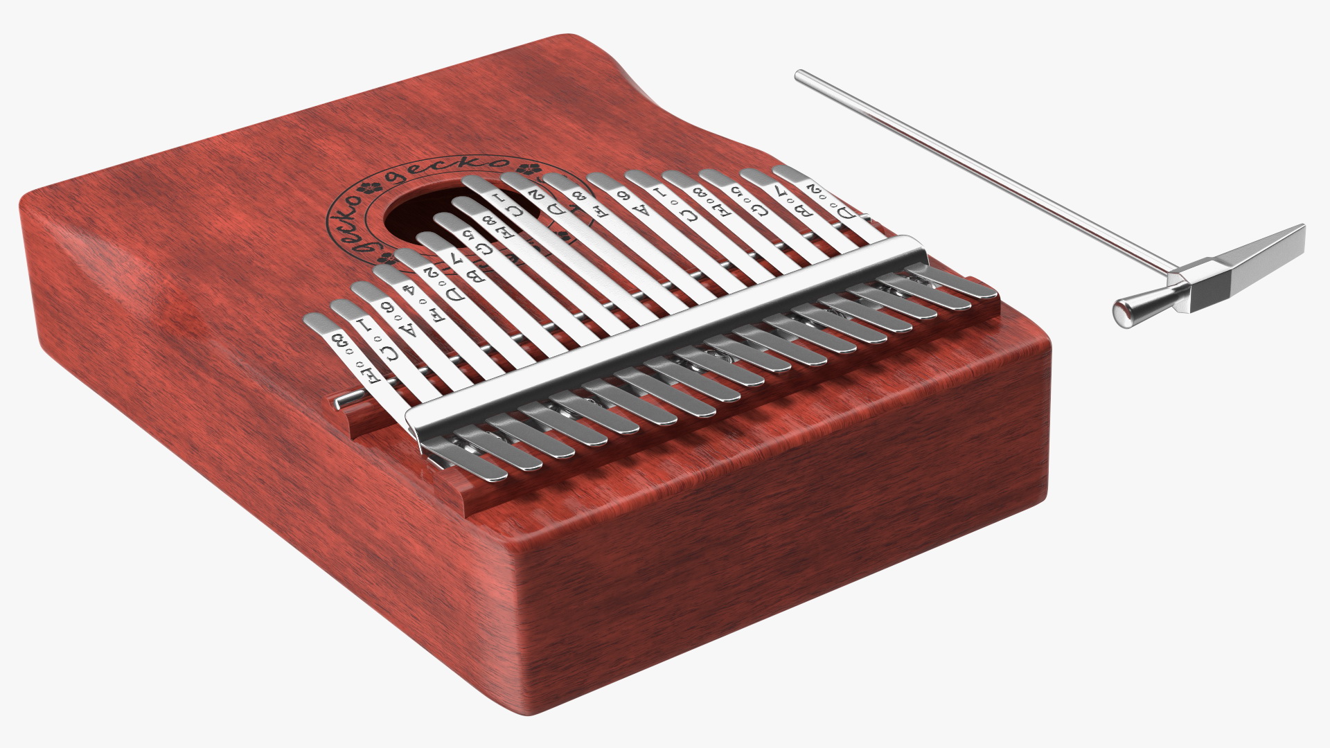 3D Mahogany Kalimba