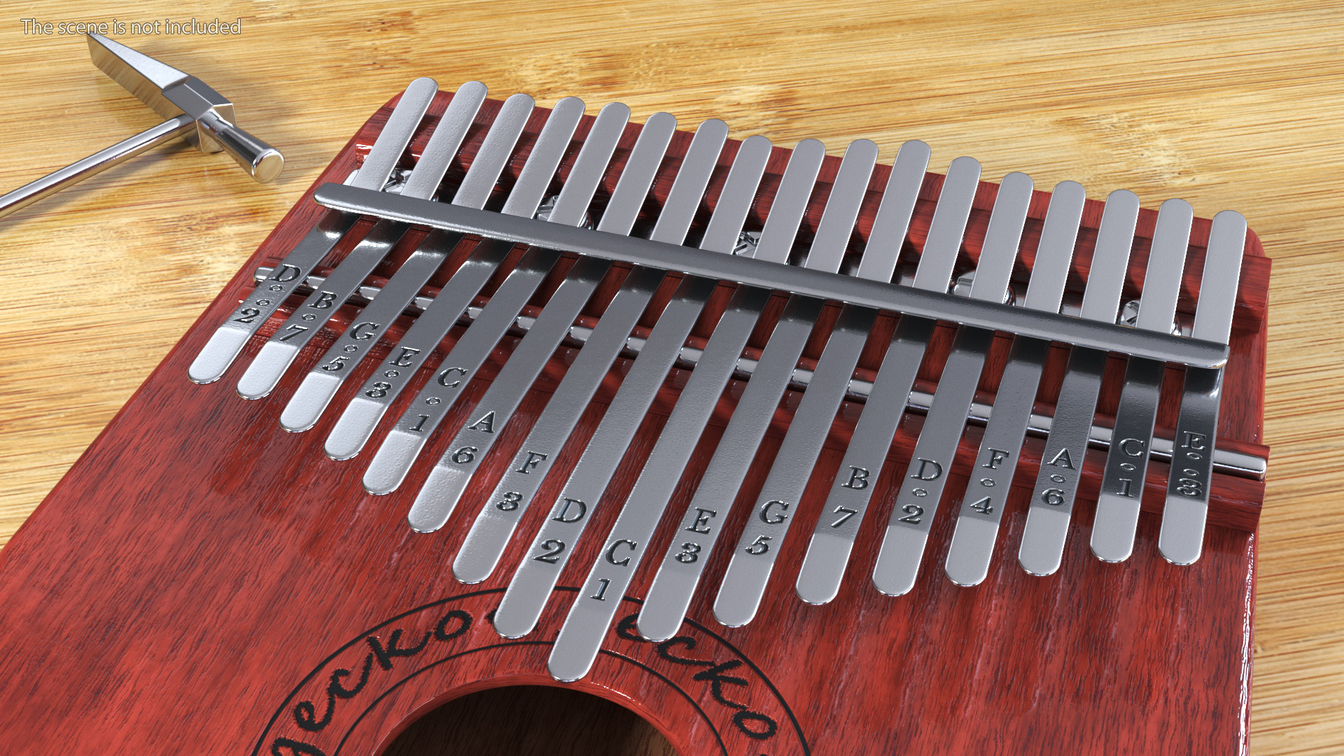 3D Mahogany Kalimba