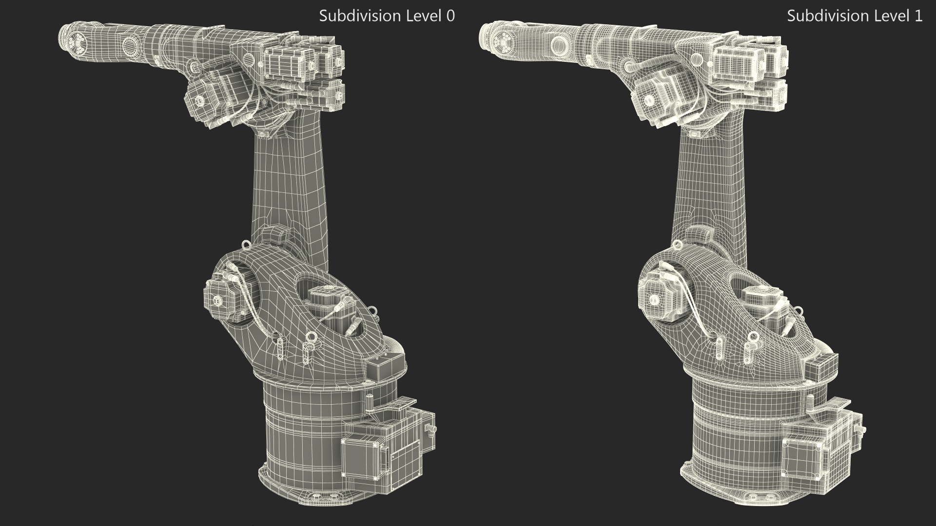 Kuka Industrial Robot Arm KR 30-3 Rigged for Maya 3D model