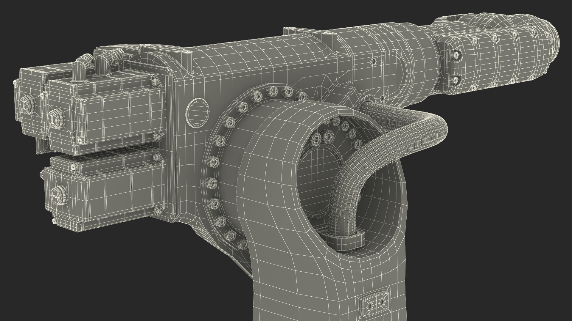 Kuka Industrial Robot Arm KR 30-3 Rigged for Maya 3D model