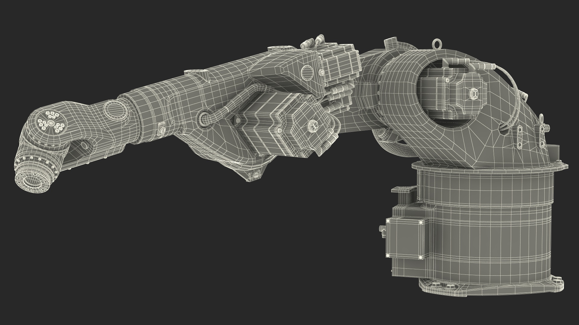 Kuka Industrial Robot Arm KR 30-3 Rigged for Maya 3D model