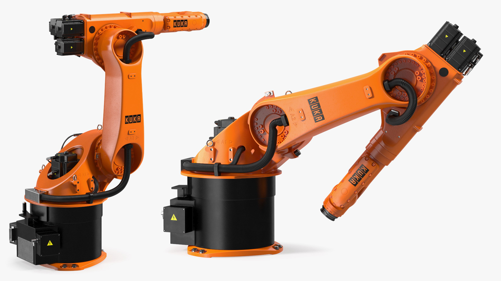 Kuka Industrial Robot Arm KR 30-3 Rigged for Maya 3D model