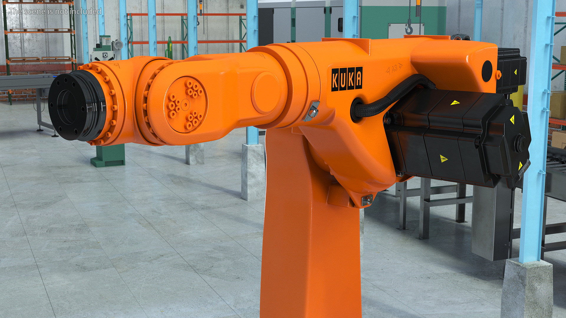 Kuka Industrial Robot Arm KR 30-3 Rigged for Maya 3D model