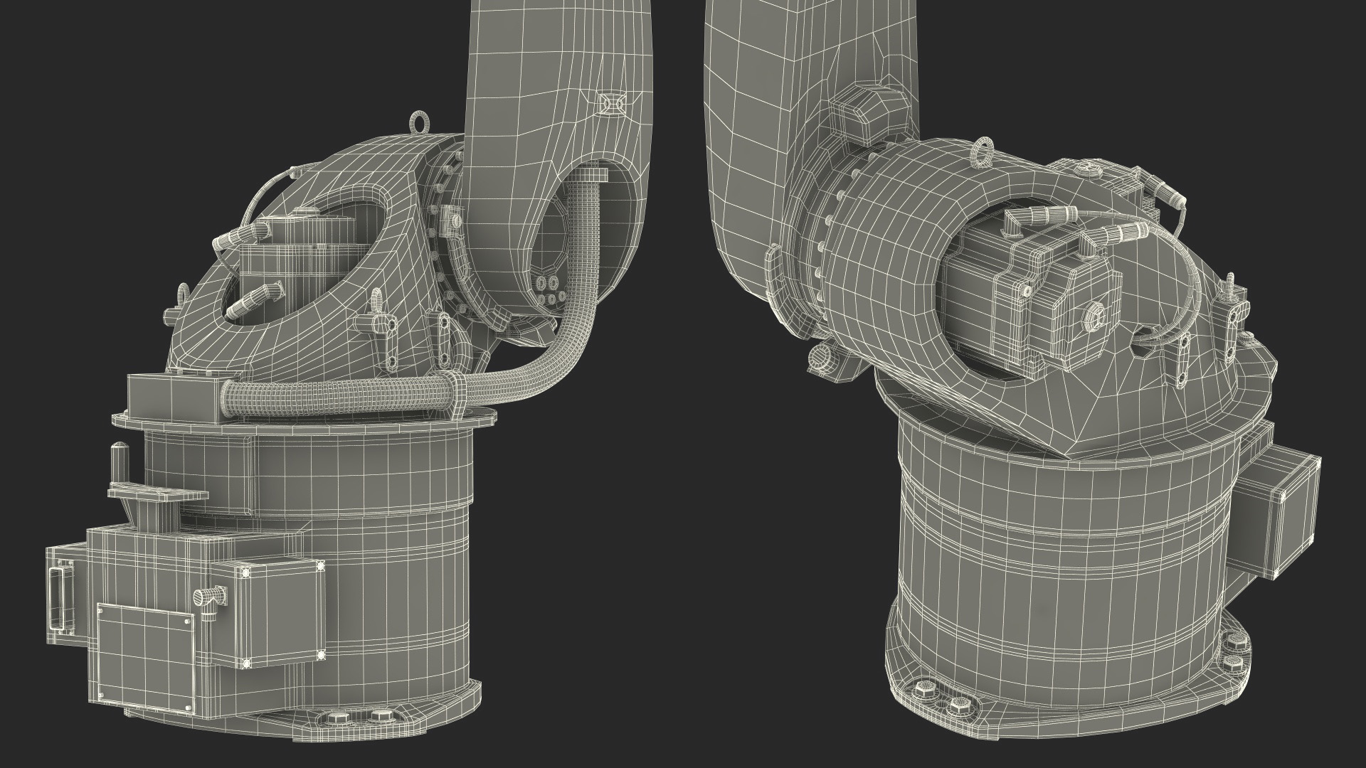 Kuka Industrial Robot Arm KR 30-3 Rigged for Maya 3D model