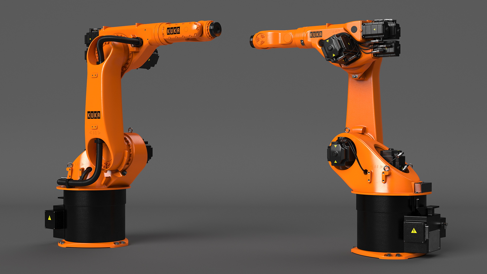 Kuka Industrial Robot Arm KR 30-3 Rigged for Maya 3D model