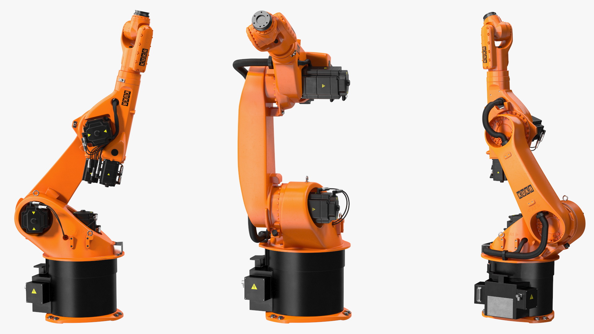 Kuka Industrial Robot Arm KR 30-3 Rigged for Maya 3D model