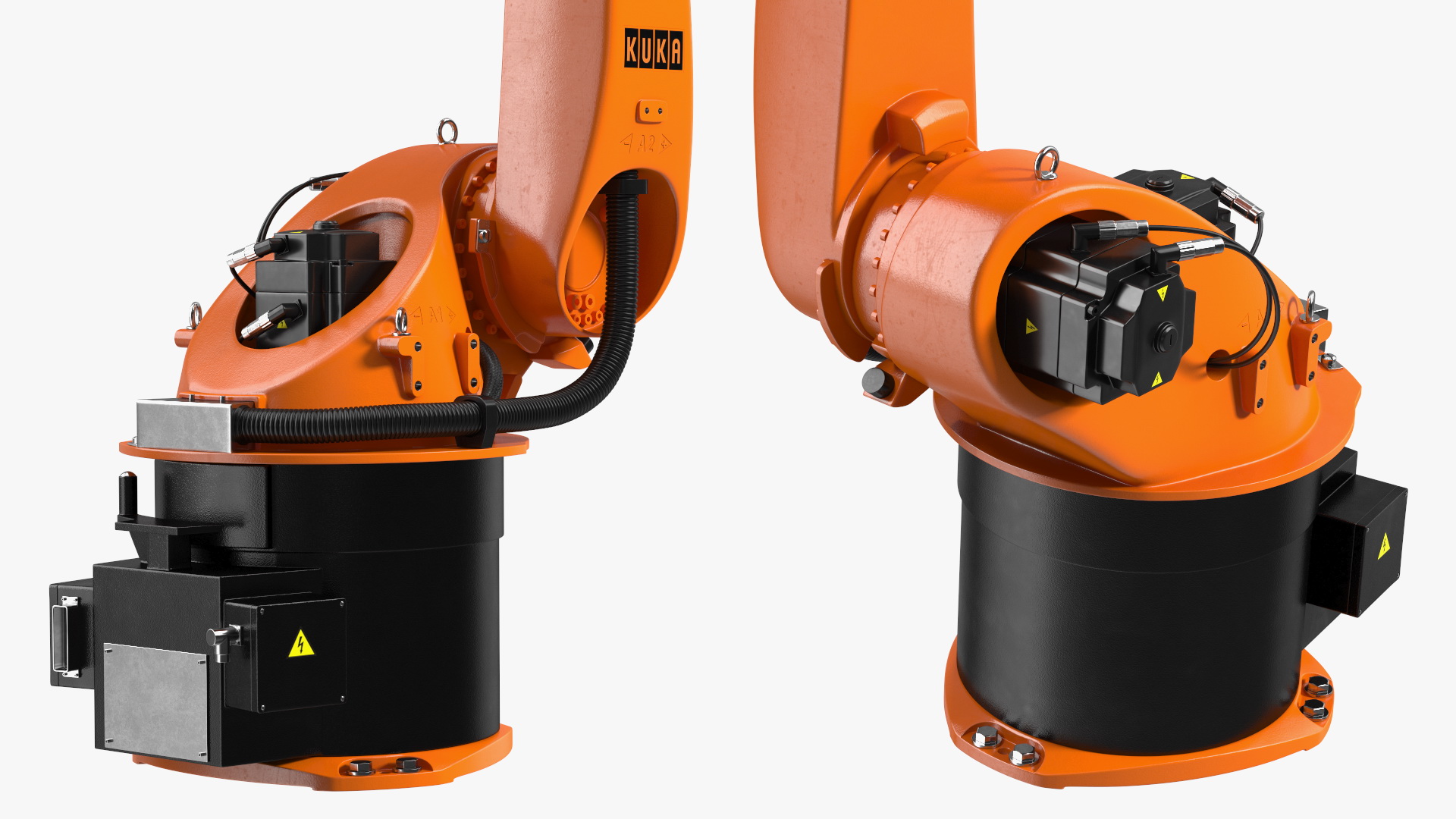 Kuka Industrial Robot Arm KR 30-3 Rigged for Maya 3D model