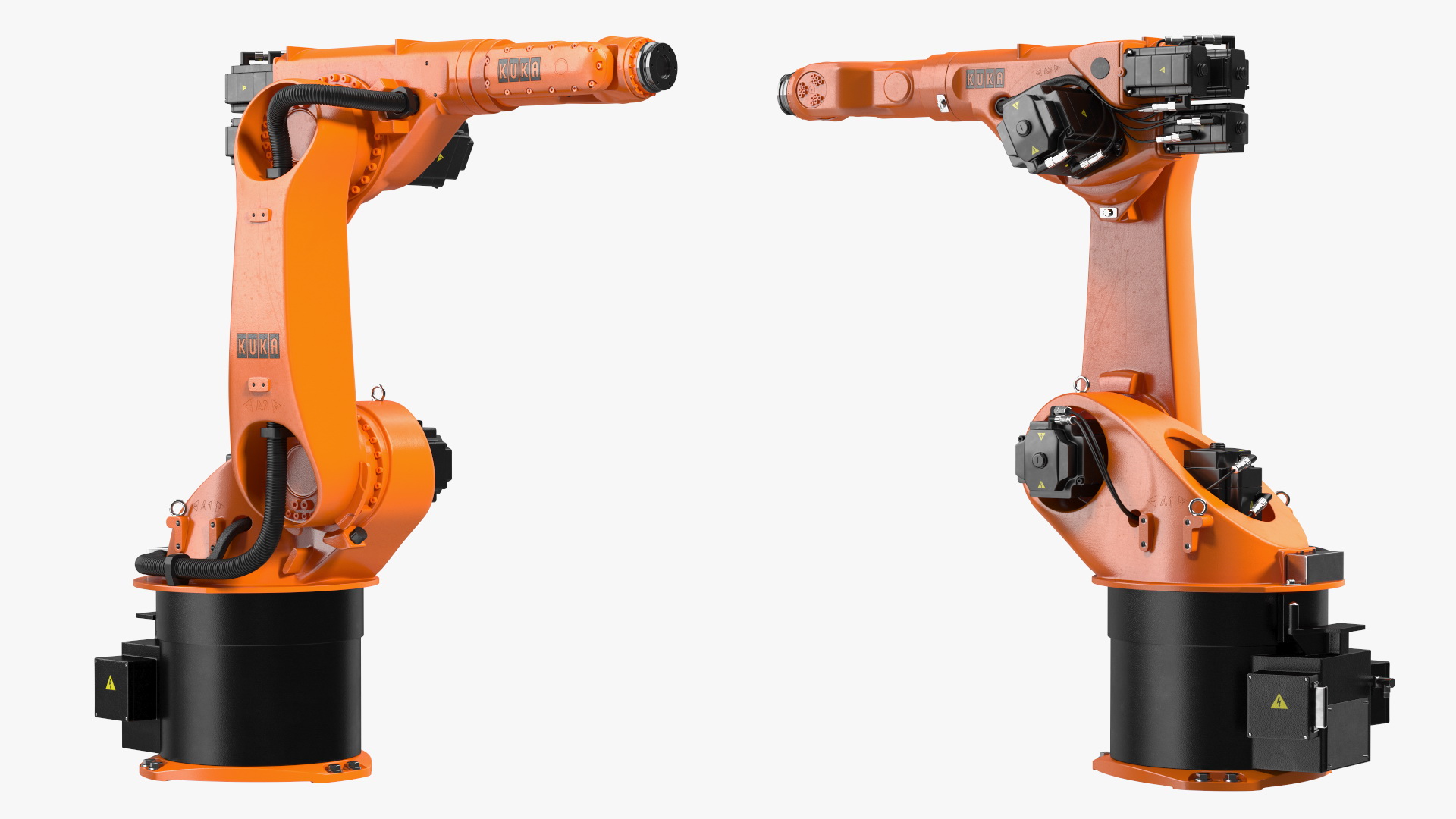 Kuka Industrial Robot Arm KR 30-3 Rigged for Maya 3D model