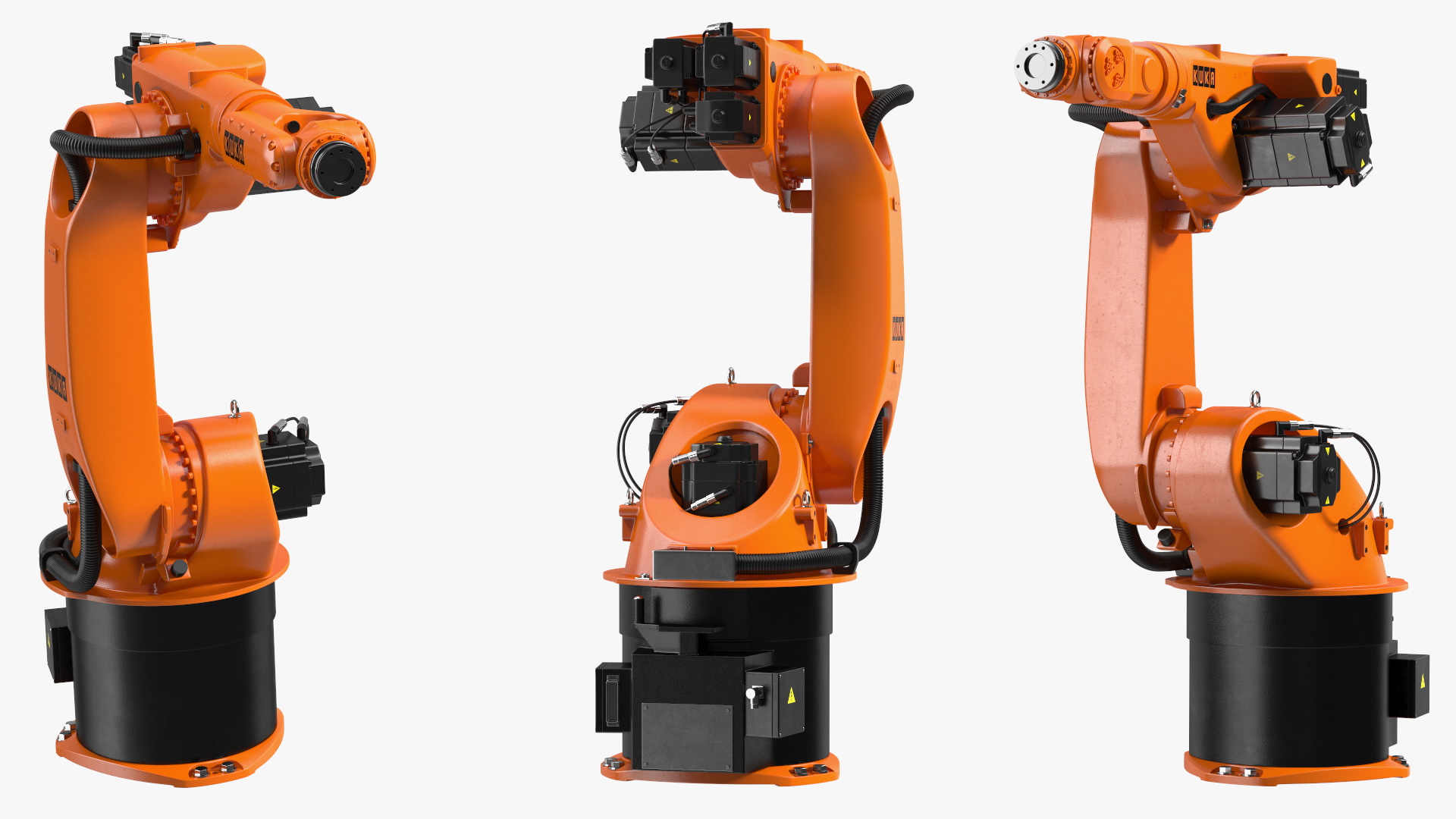 Kuka Industrial Robot Arm KR 30-3 Rigged for Maya 3D model