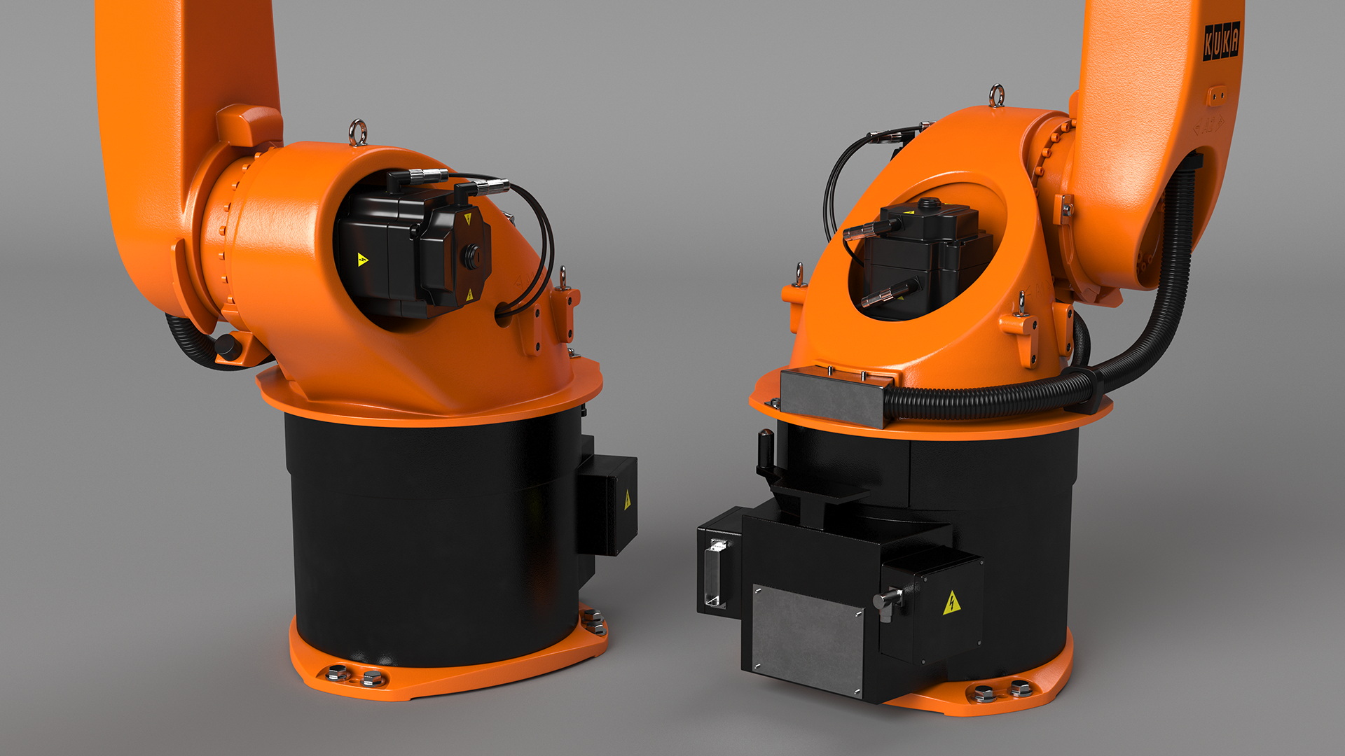 Kuka Industrial Robot Arm KR 30-3 Rigged for Maya 3D model