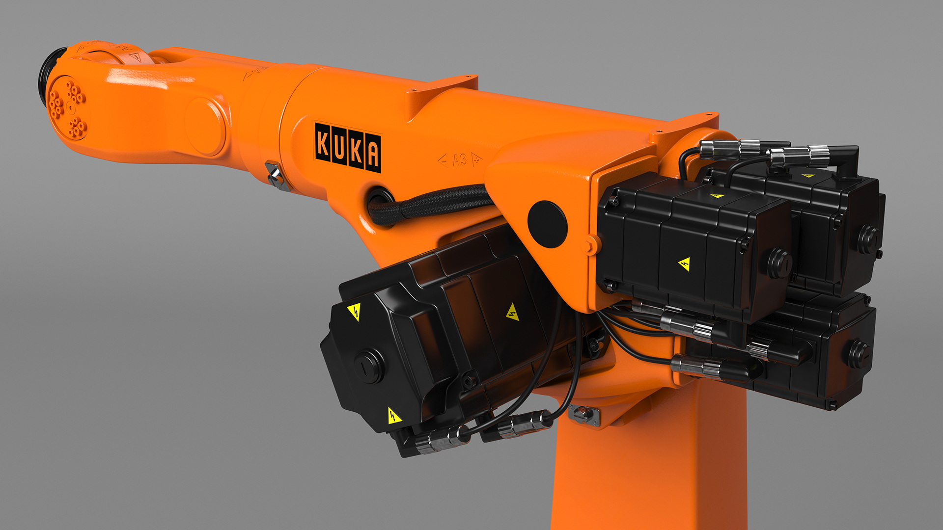 Kuka Industrial Robot Arm KR 30-3 Rigged for Maya 3D model