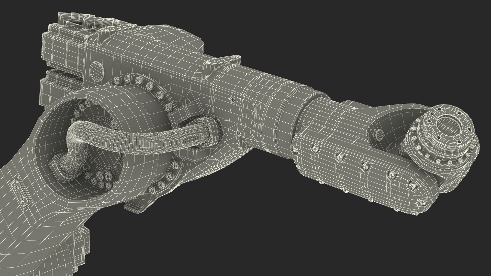 Kuka Industrial Robot Arm KR 30-3 Rigged for Maya 3D model