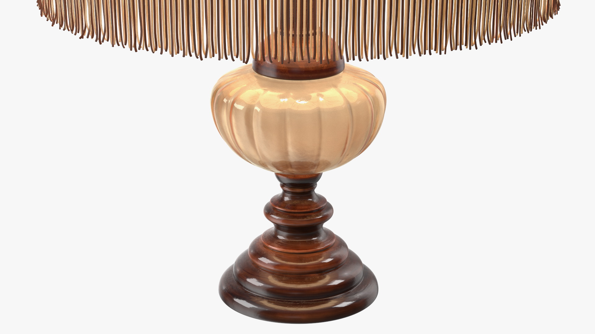 Traditional Table Lamp Turned On 3D